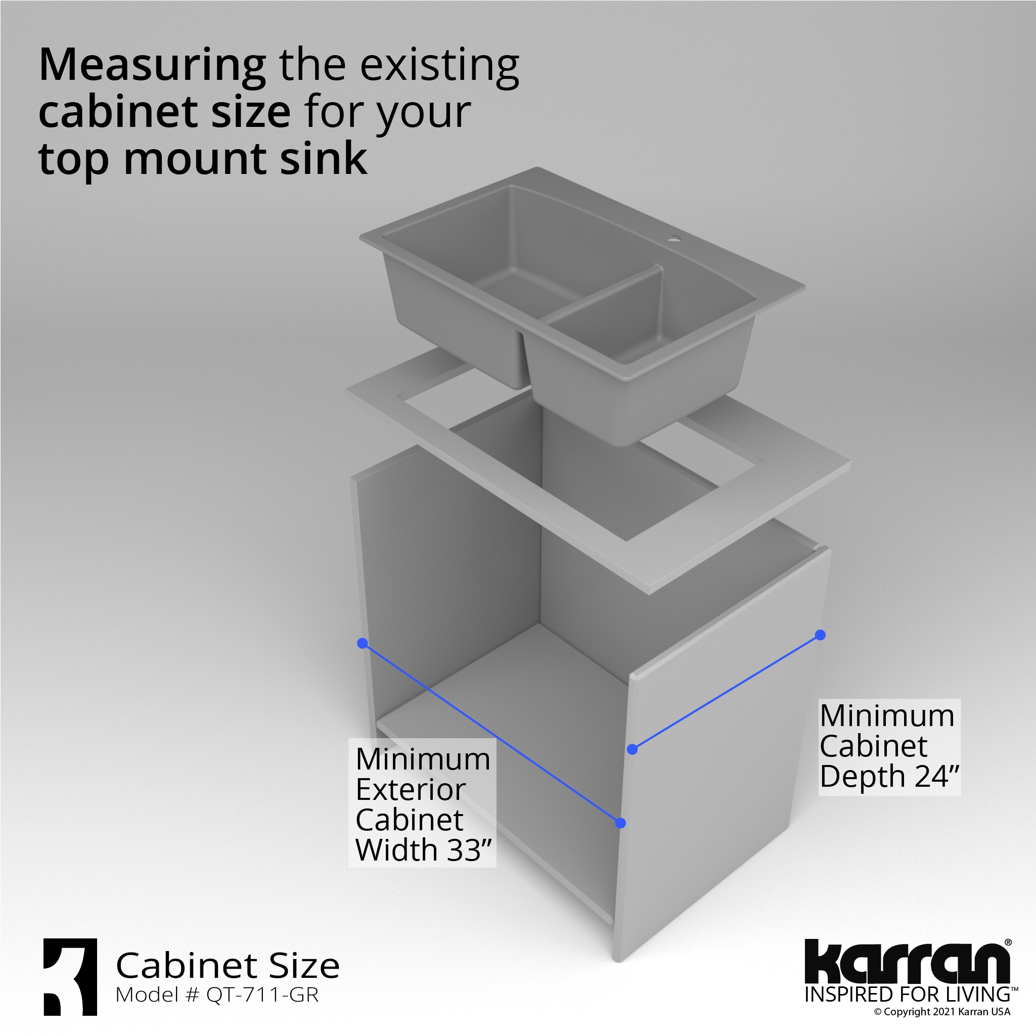 Karran QT-711-GR-PK1 Kitchen-Sinks - View #11