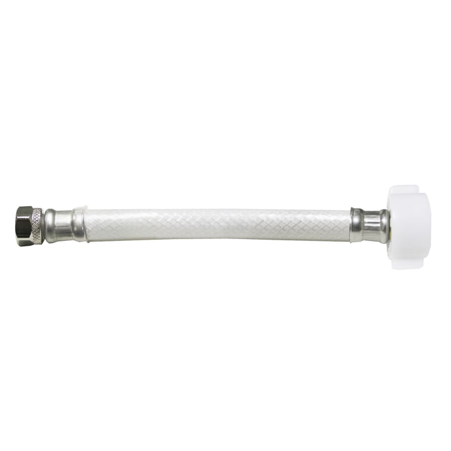 Watts CT12-614CP 3/8-in compression Ballcock Thread x 12-in PVC Flexible Toilet Supply Line
