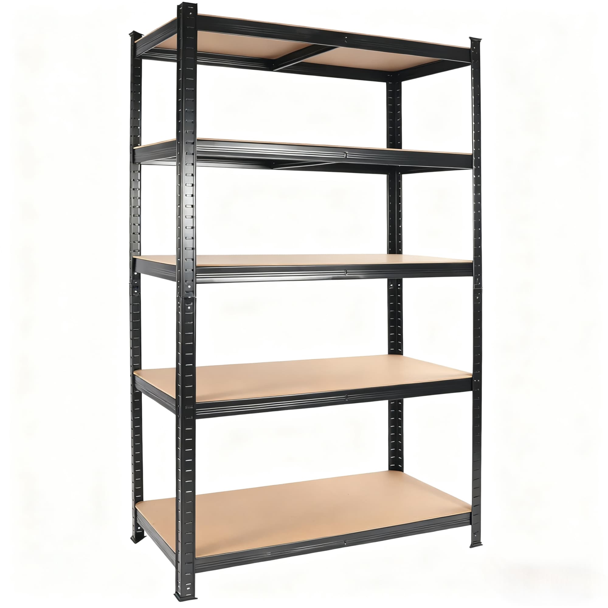 REIBII FXLS0601-510A01 5-Tier Metal Storage Shelves for Garage Utility Storage Shelves ( 71-in H x 35.5-in W x 15.8-in D )