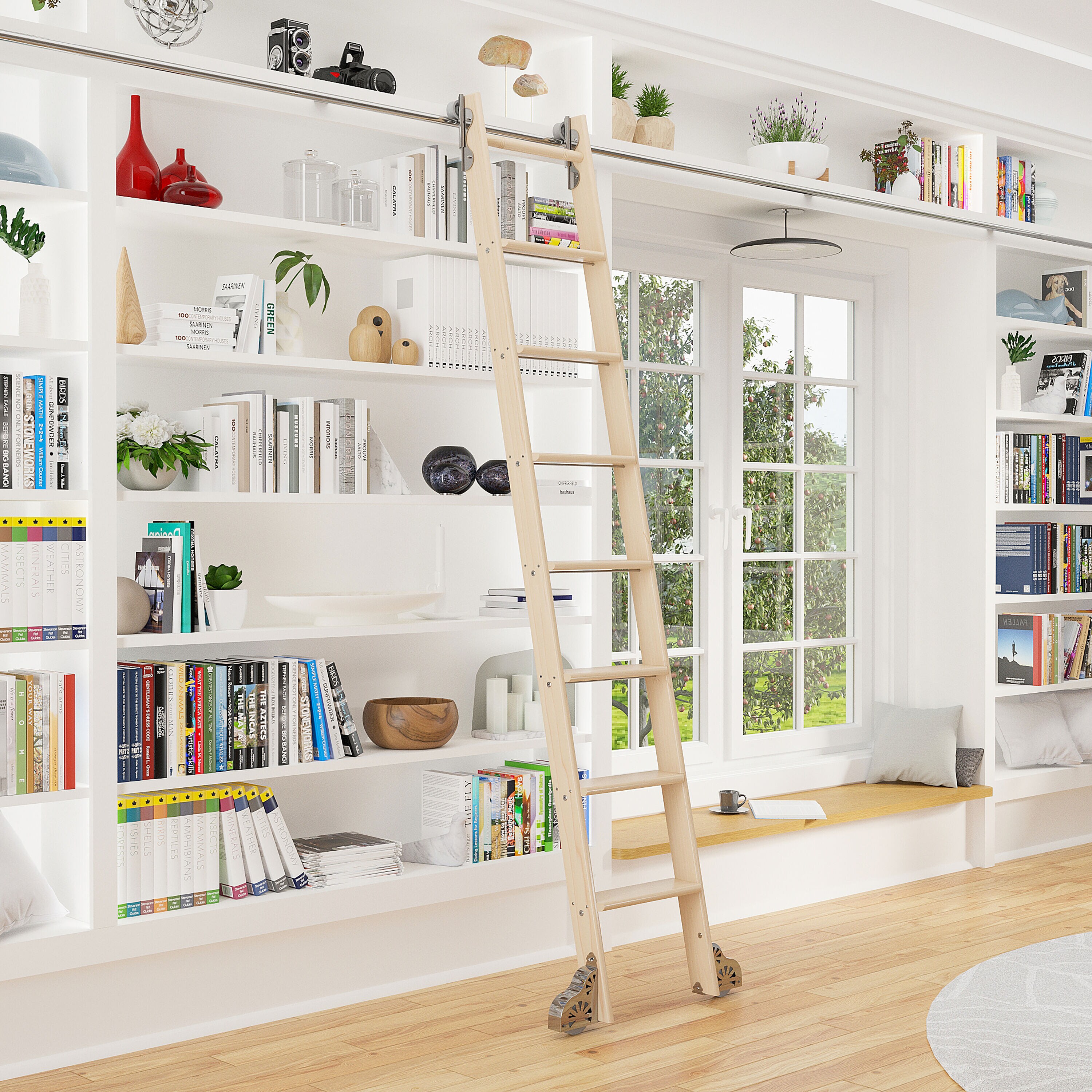 Quiet Glide QG.510-8MA-12-H.04 Library-Ladders - View #2