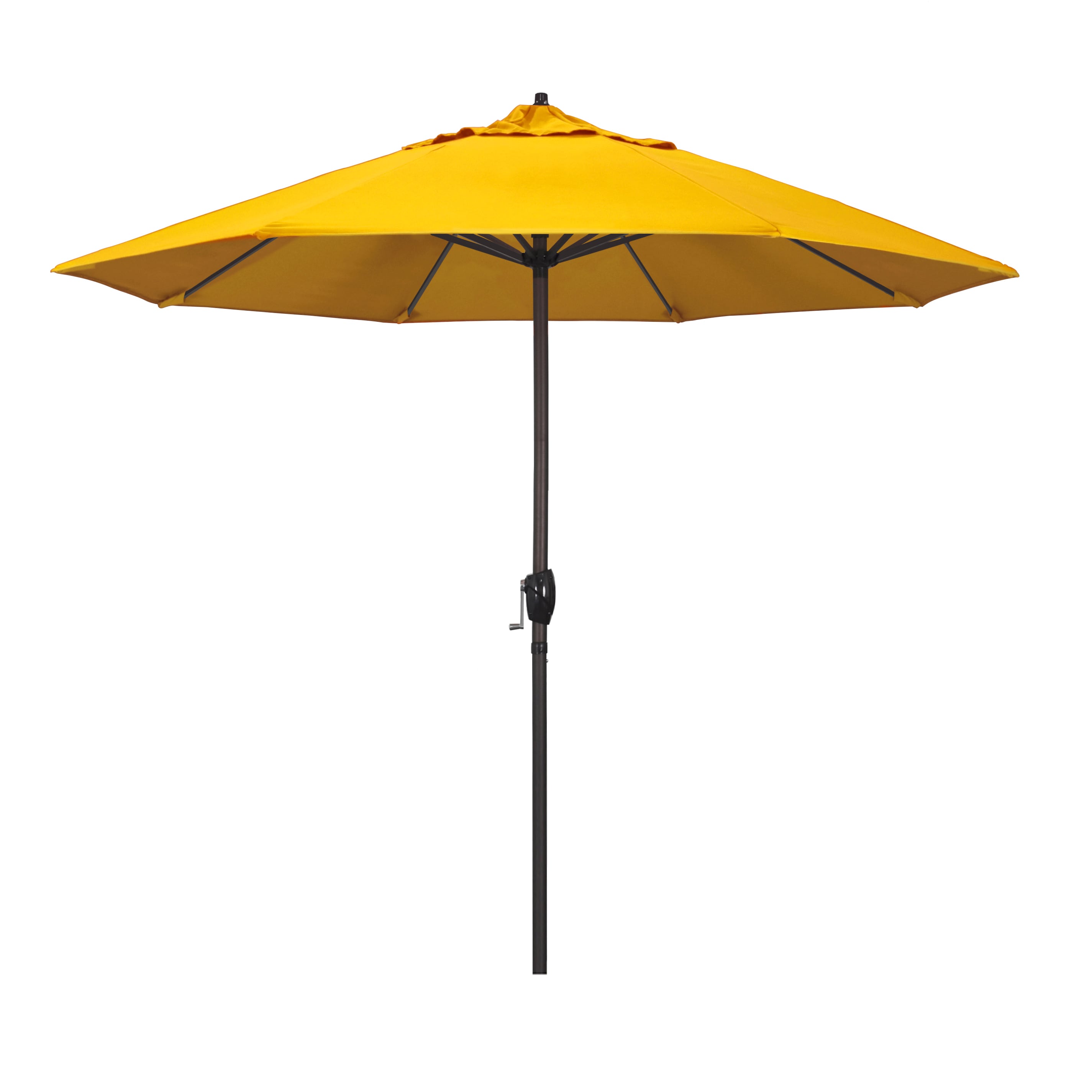 California Umbrella ATA908117-5457 9-ft Aluminum Yellow Market Patio Umbrella
