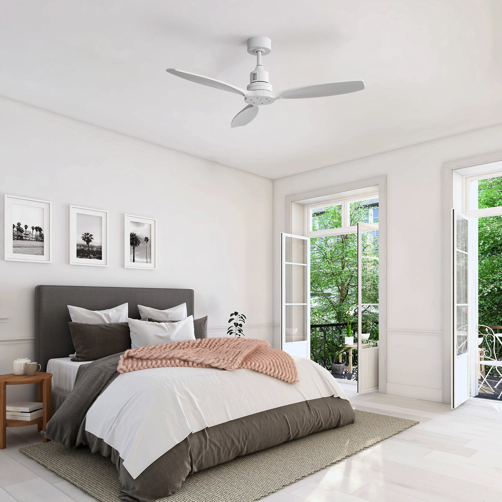 Sofucor L-52K076-WH-WD-WH-60 Ceiling-Fans - View #3