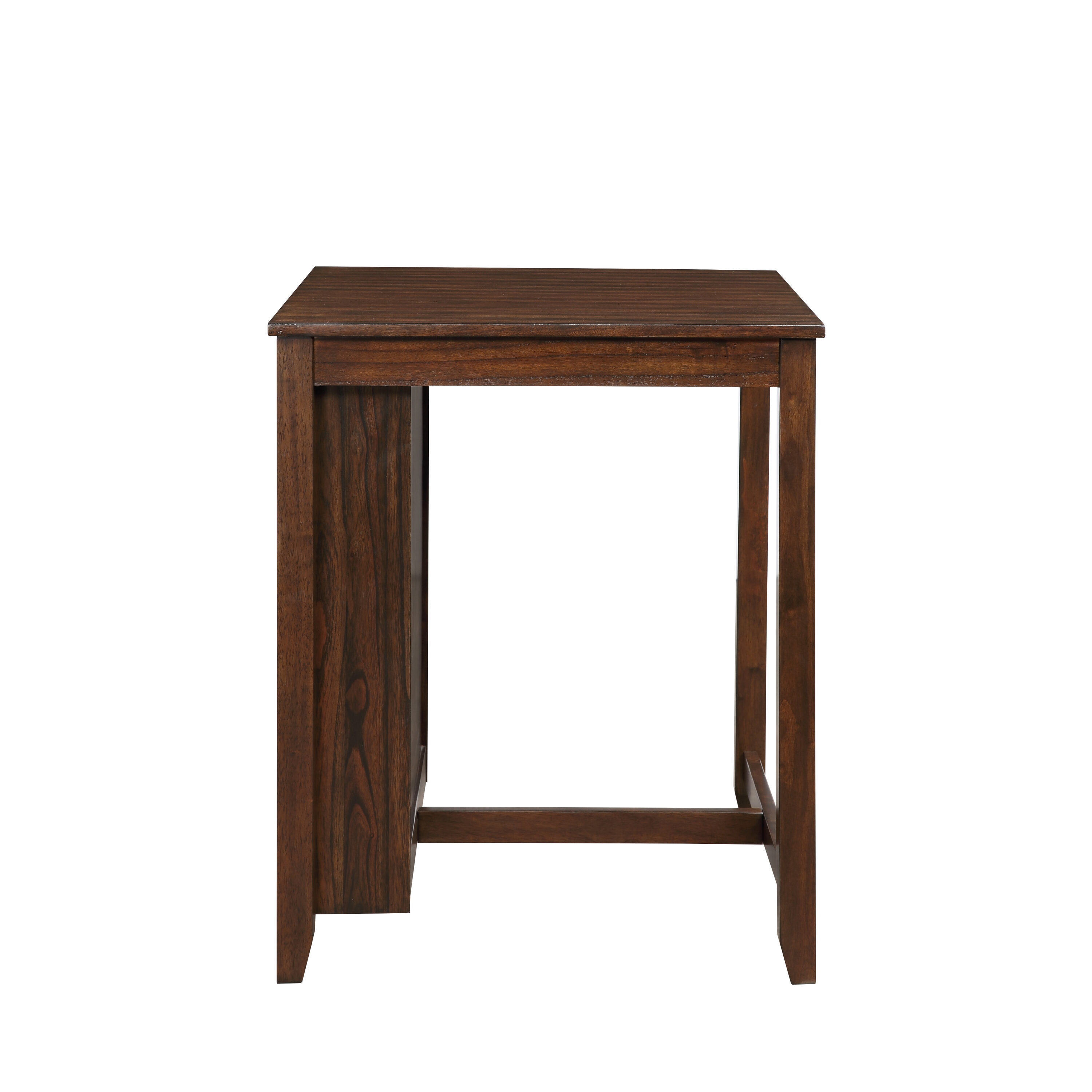 Gia Cherry 3 Piece 30" Counter Height Dining Set with Light Brown Cushions