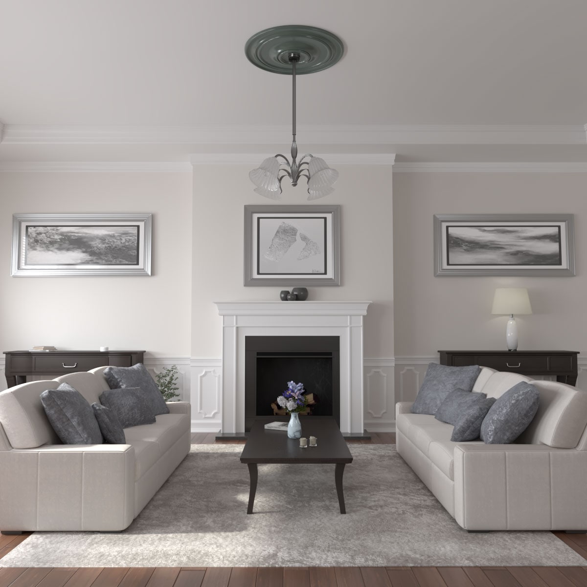 Ekena Millwork CM40CLCBF Ceiling-Medallions - View #4