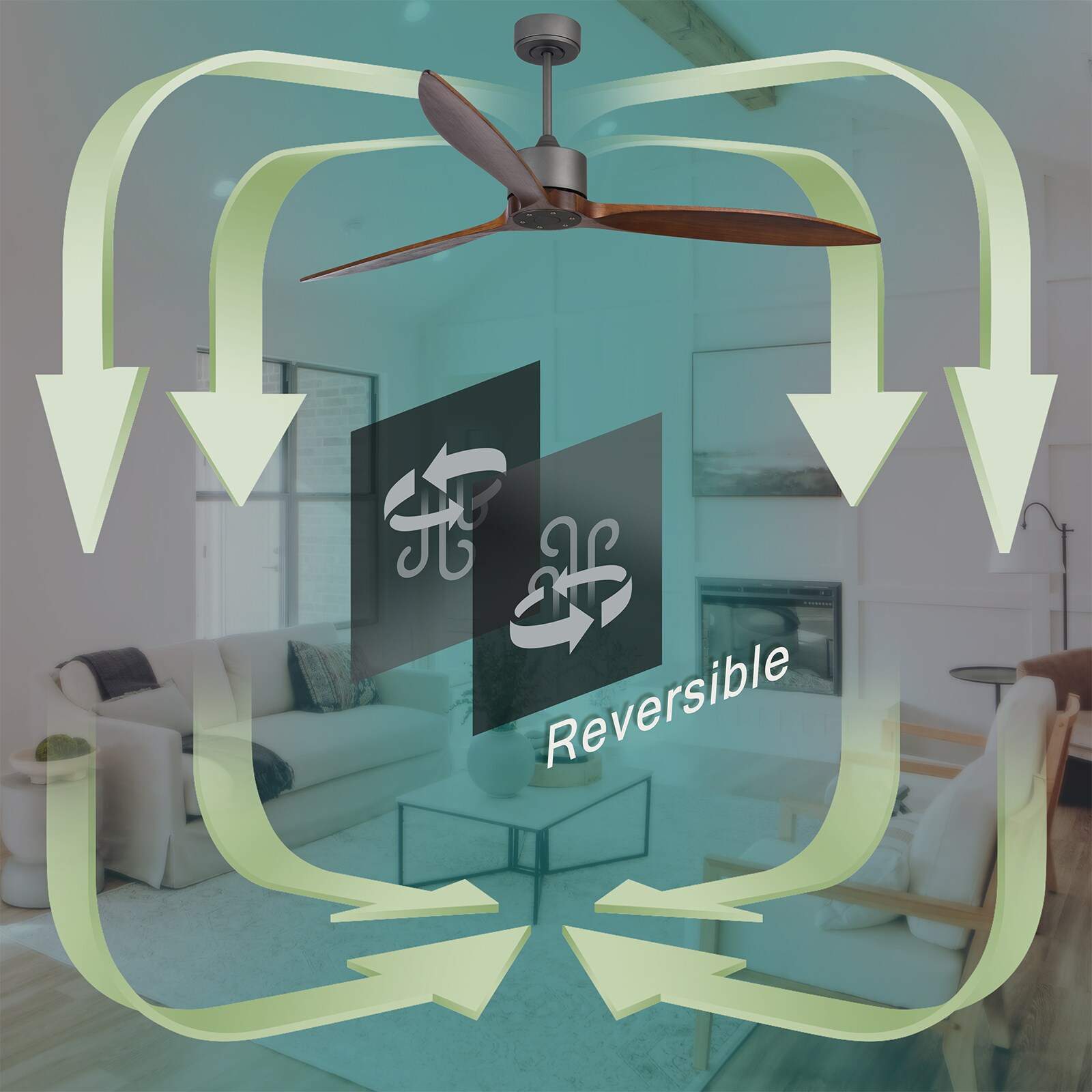 WELLFOR GASL021WT Ceiling-Fans - View #5