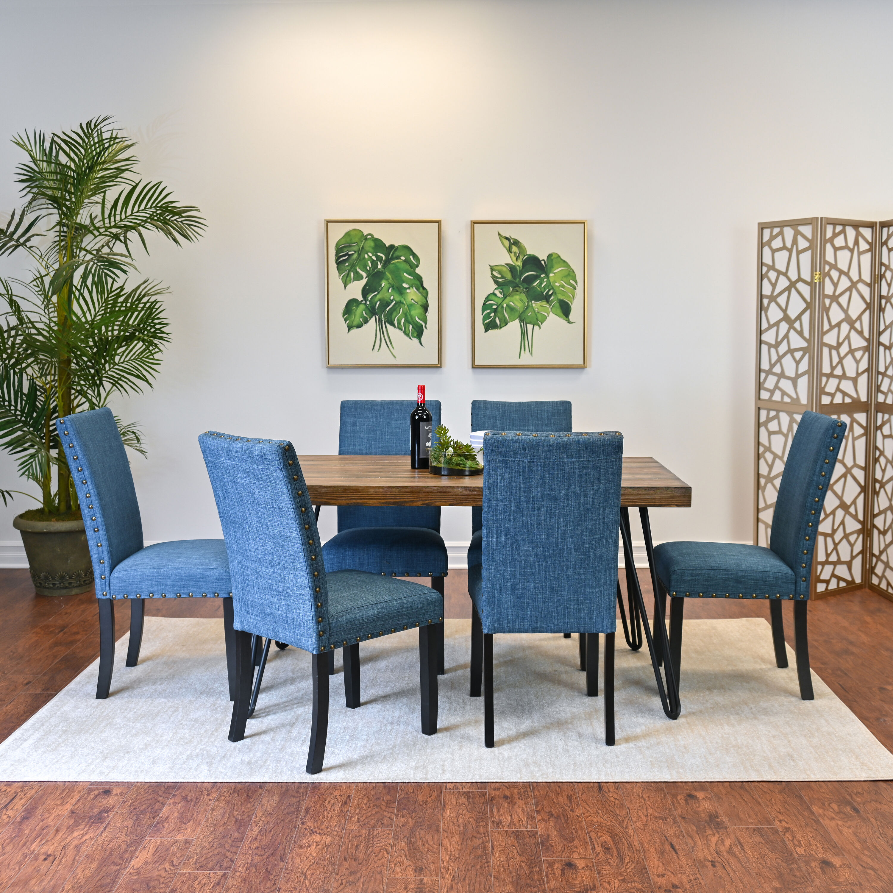 Roundhill Furniture T8741-C162BUX3 Dining-Sets - View #2