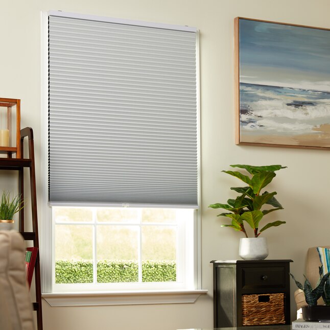 Allen Roth 35 In X 64 White Blackout Cordless Cellular Shade The Window Shades Department At Com - Home Decor Cellular Window Shades