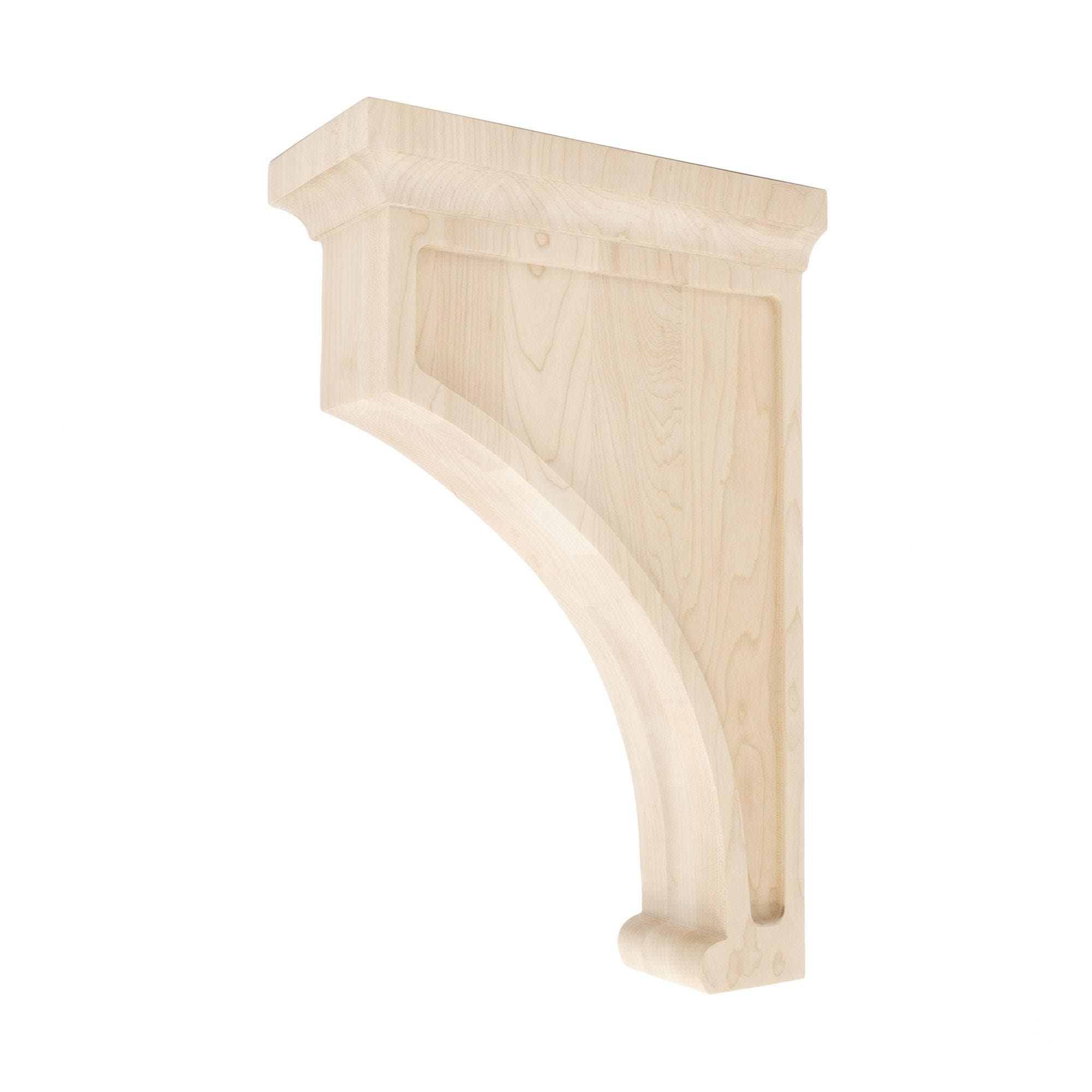 Architectural Products by Outwater 3P5.13.00256 3.875-in x 9-in x 14-in Plain Finished Maple Multiple colors/finishes Wood Paintable/Stainable Corbel