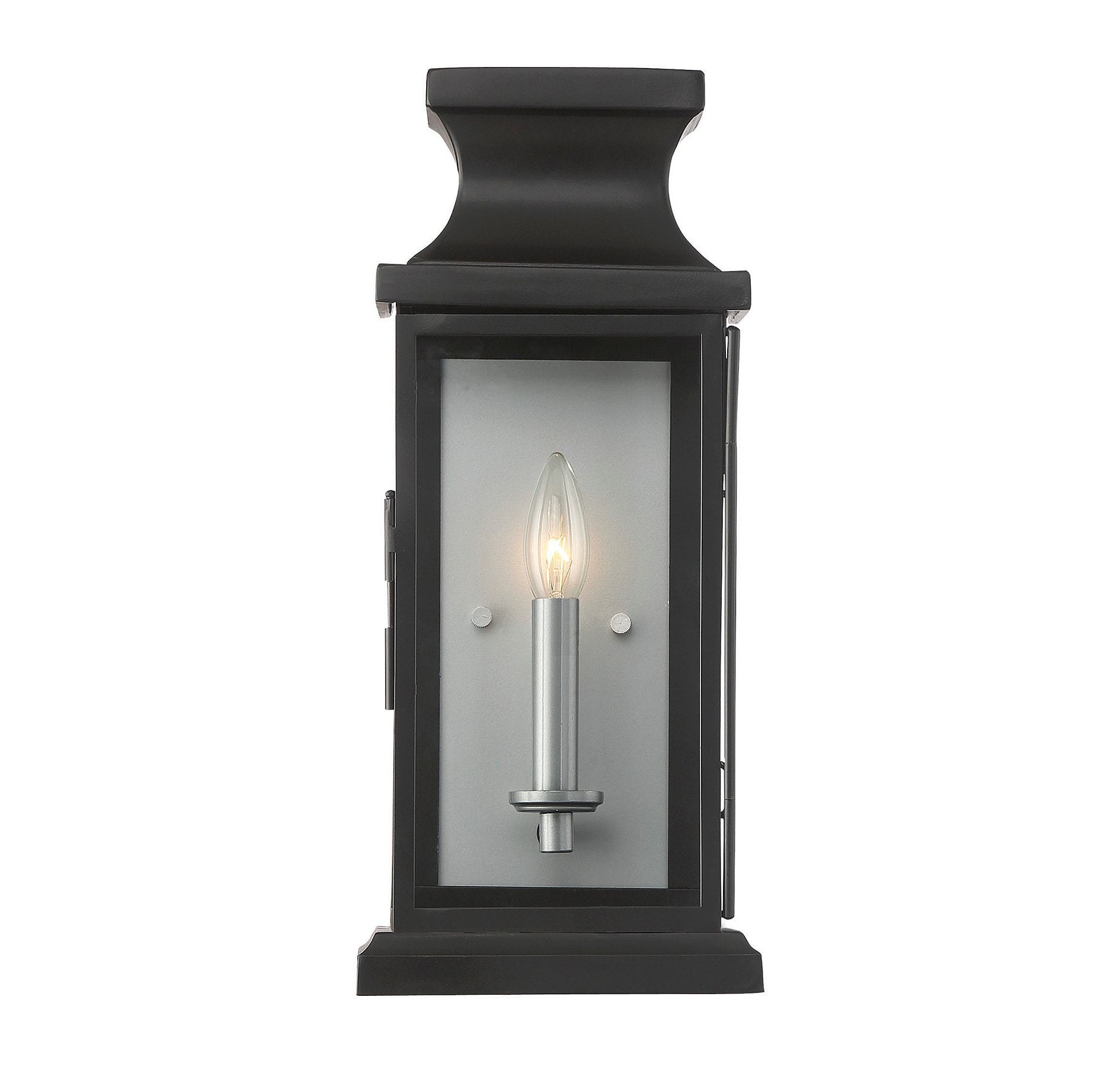 Savoy House 5-5910-BK Brooke 1 -Light 17-in H Matte Black Hardwired Outdoor Wall Light