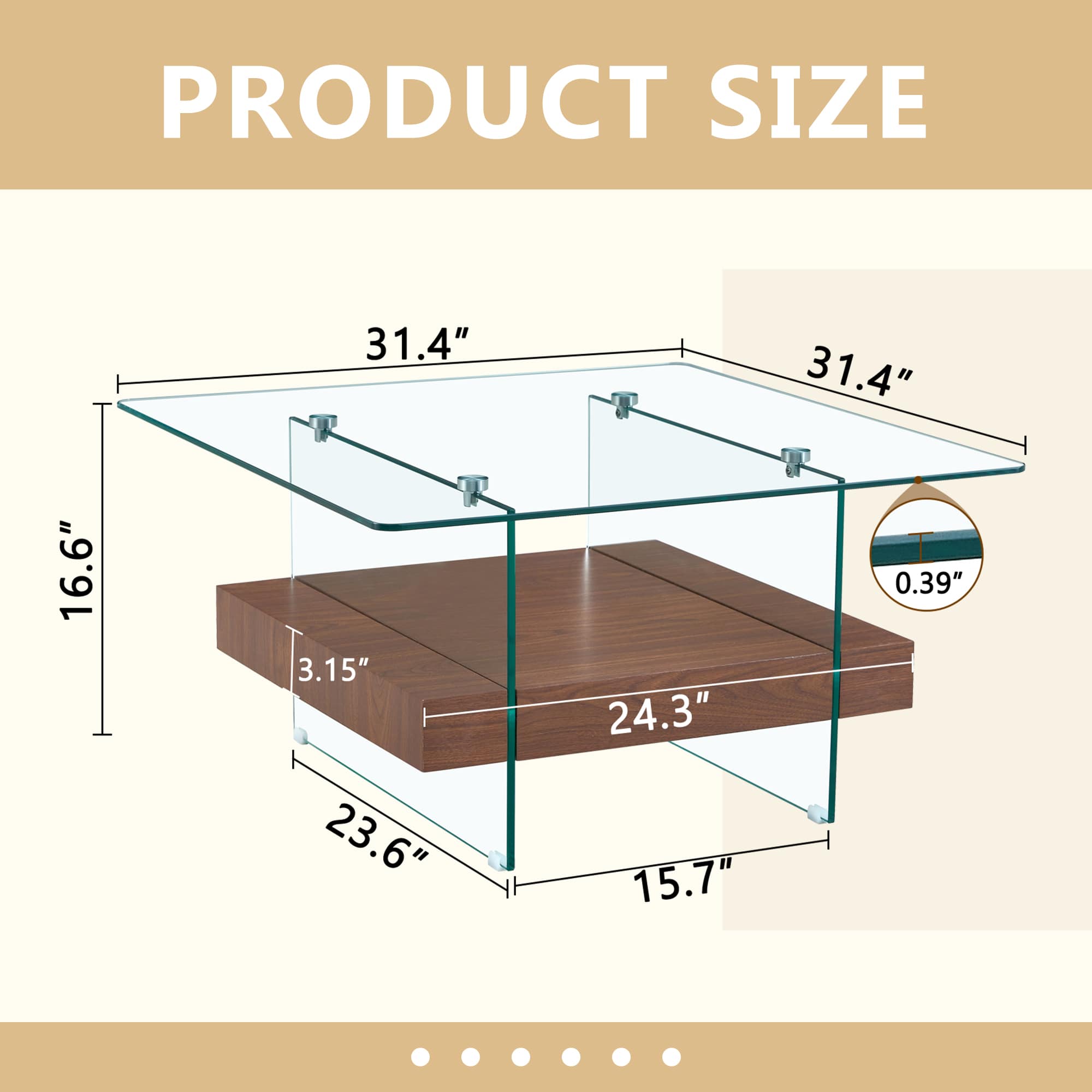 Vynxaria LEXY2323DJKTKFZ016 Coffee-Tables - View #6