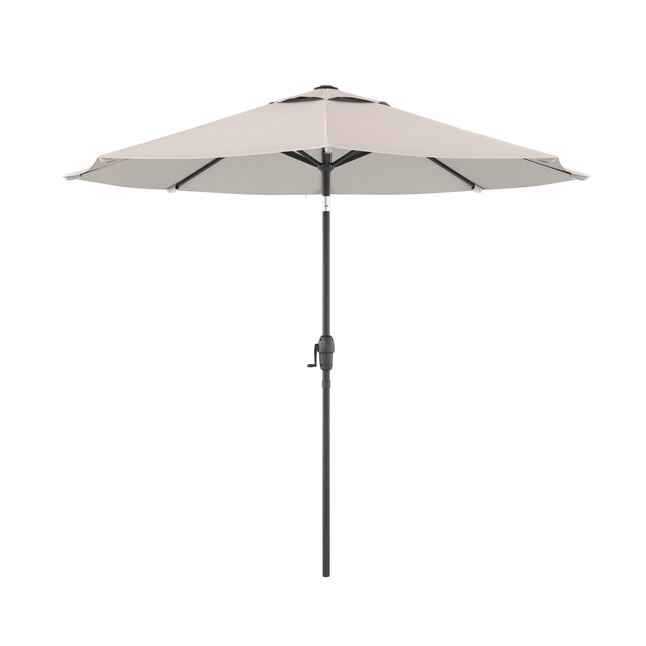 Style Selections 9 Ft Tan Auto Tilt, Fancy Outdoor Patio Umbrellas