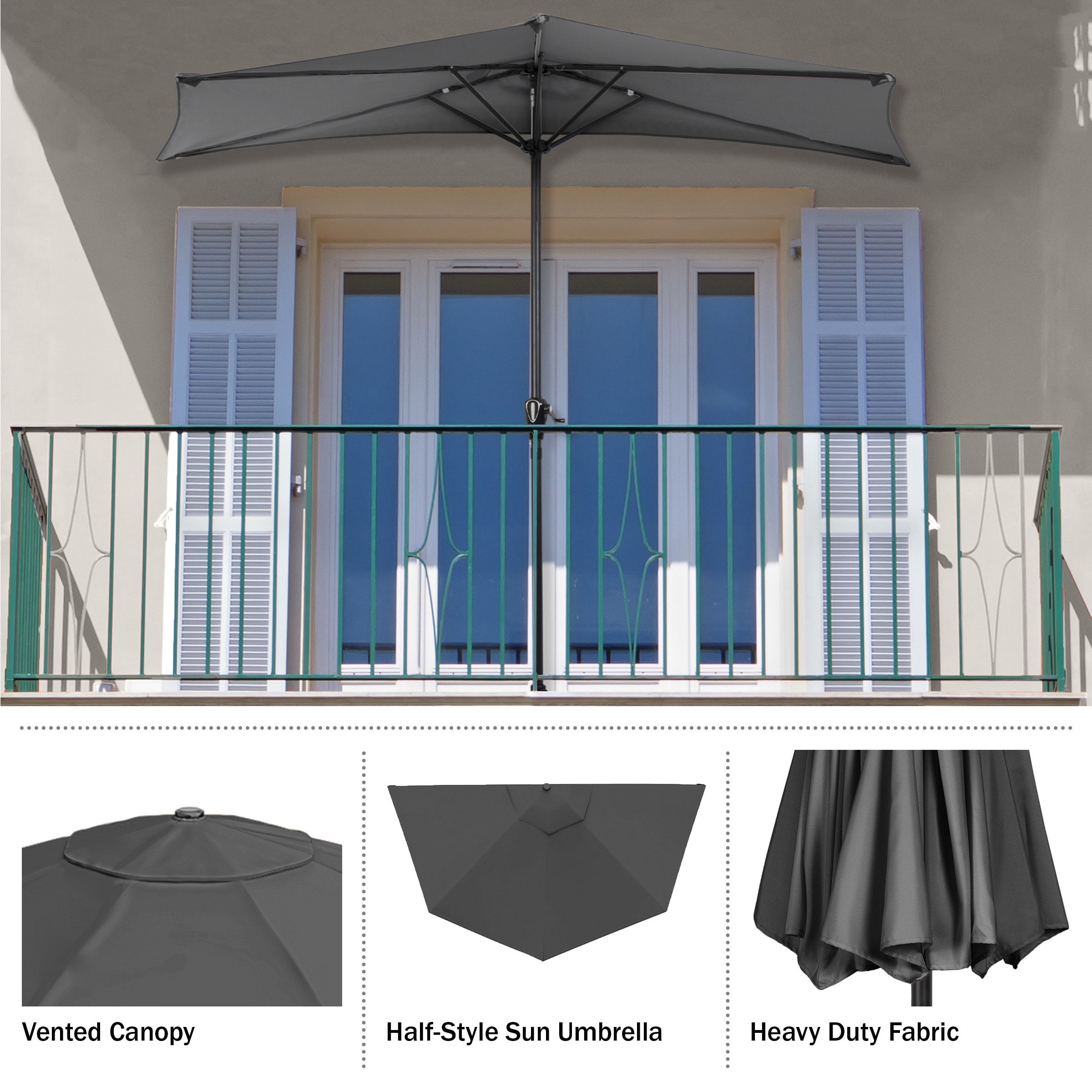 Pure Garden 50-LG1422 Umbrellas-2 - View #15