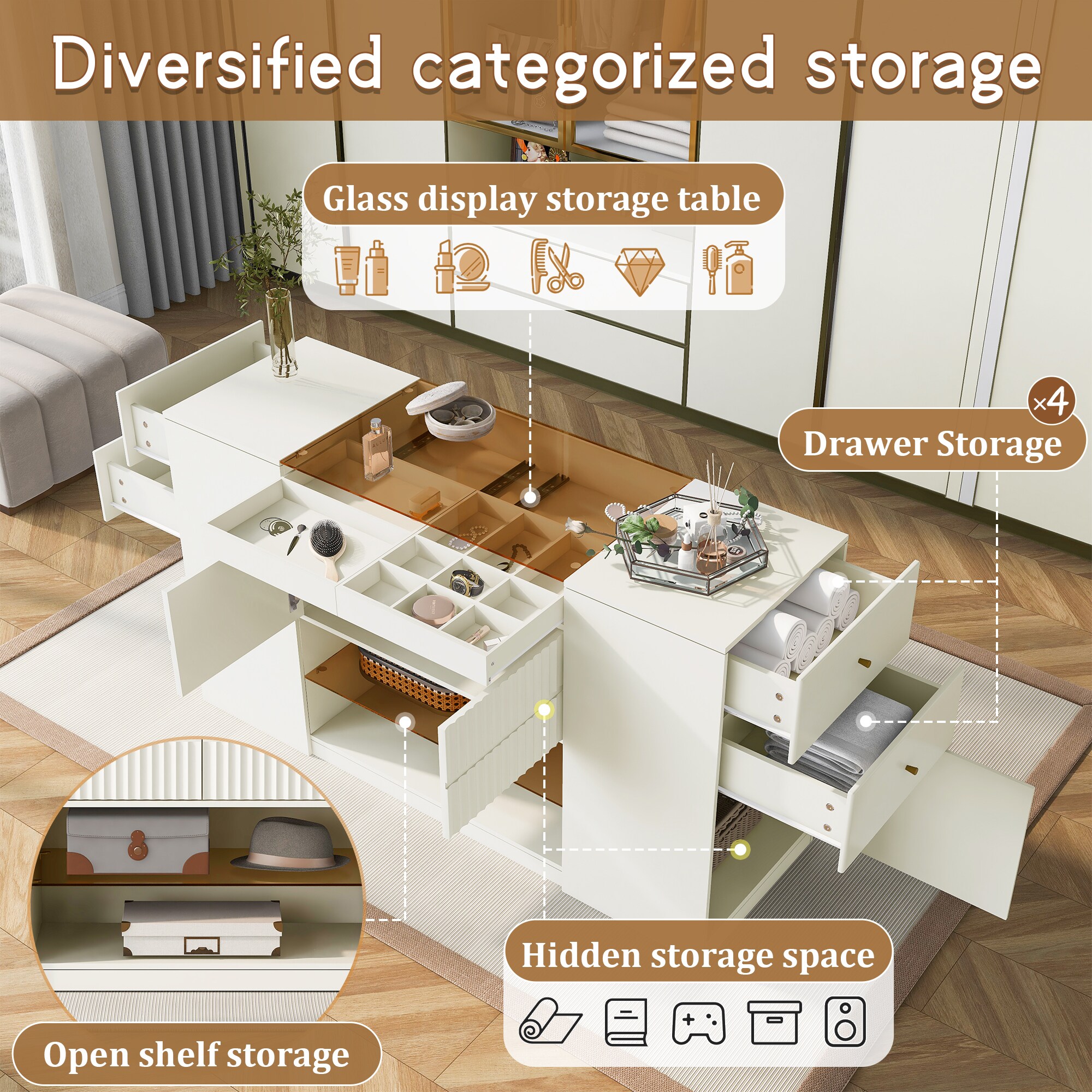 LOVMOR SF-M-BS325564AAK Bedroom-Vanities - View #4