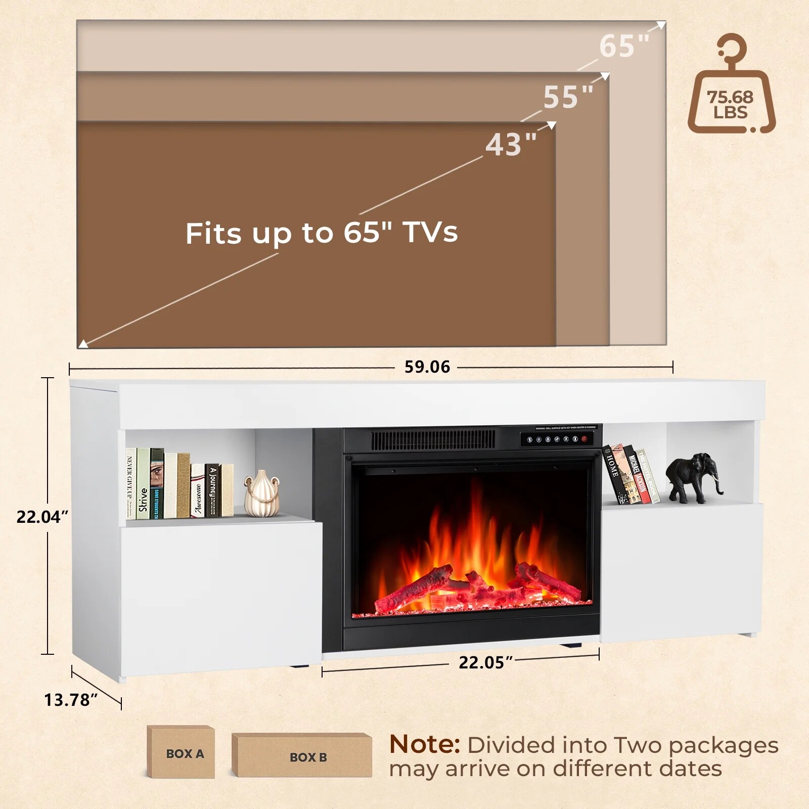 Antarctic Star LSAS-SM2303W Electric-Fireplaces - View #7