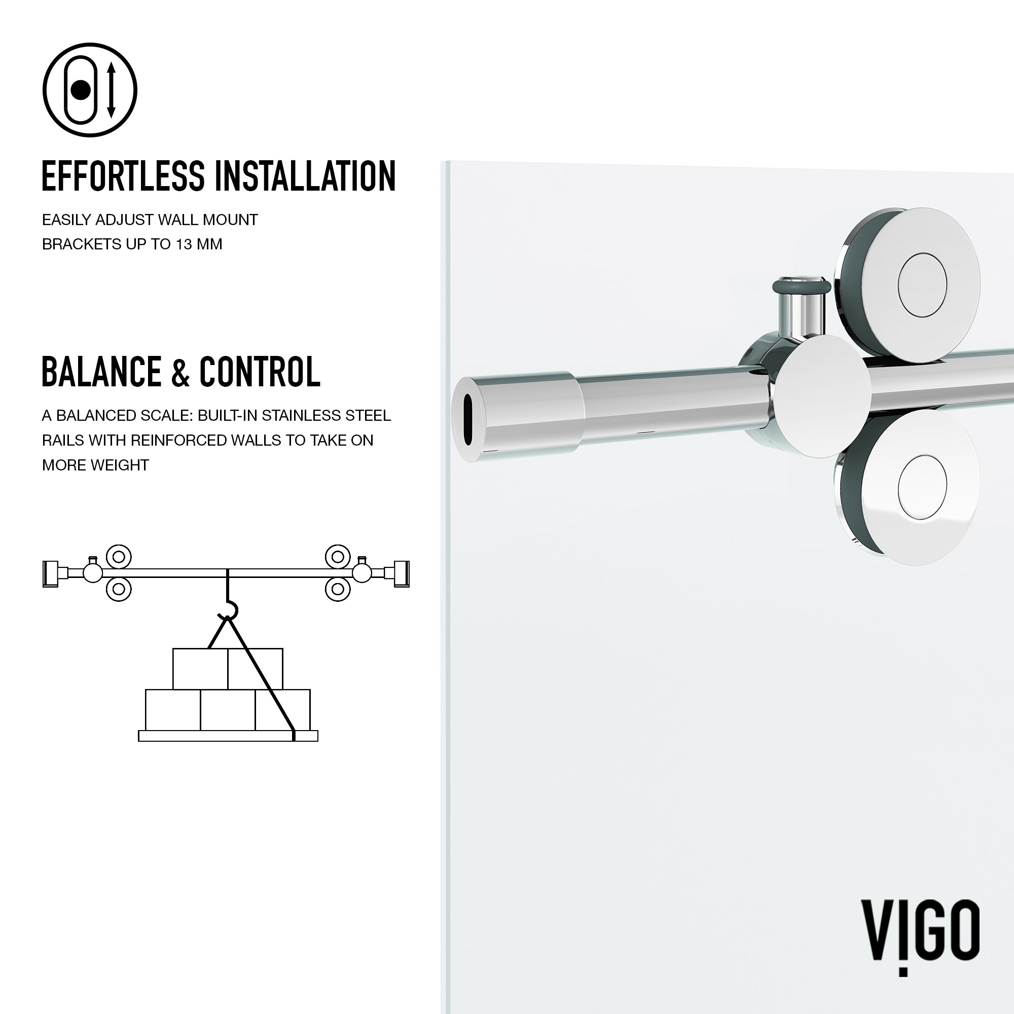 VIGO VG6041CHLM6074 Shower-Doors - View #12