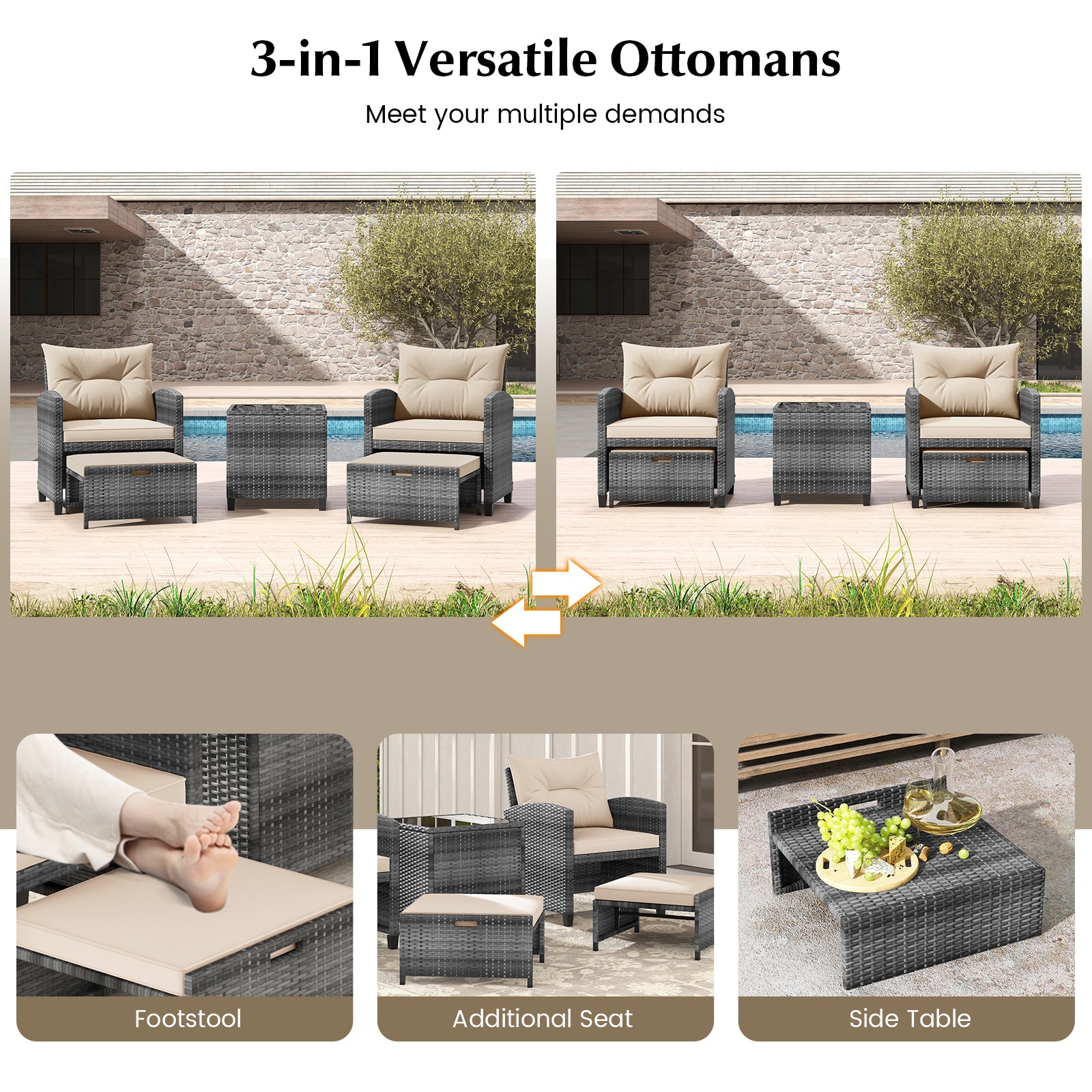 Volenca VOL-6QFGSX Patio-Conversation-Sets - View #6