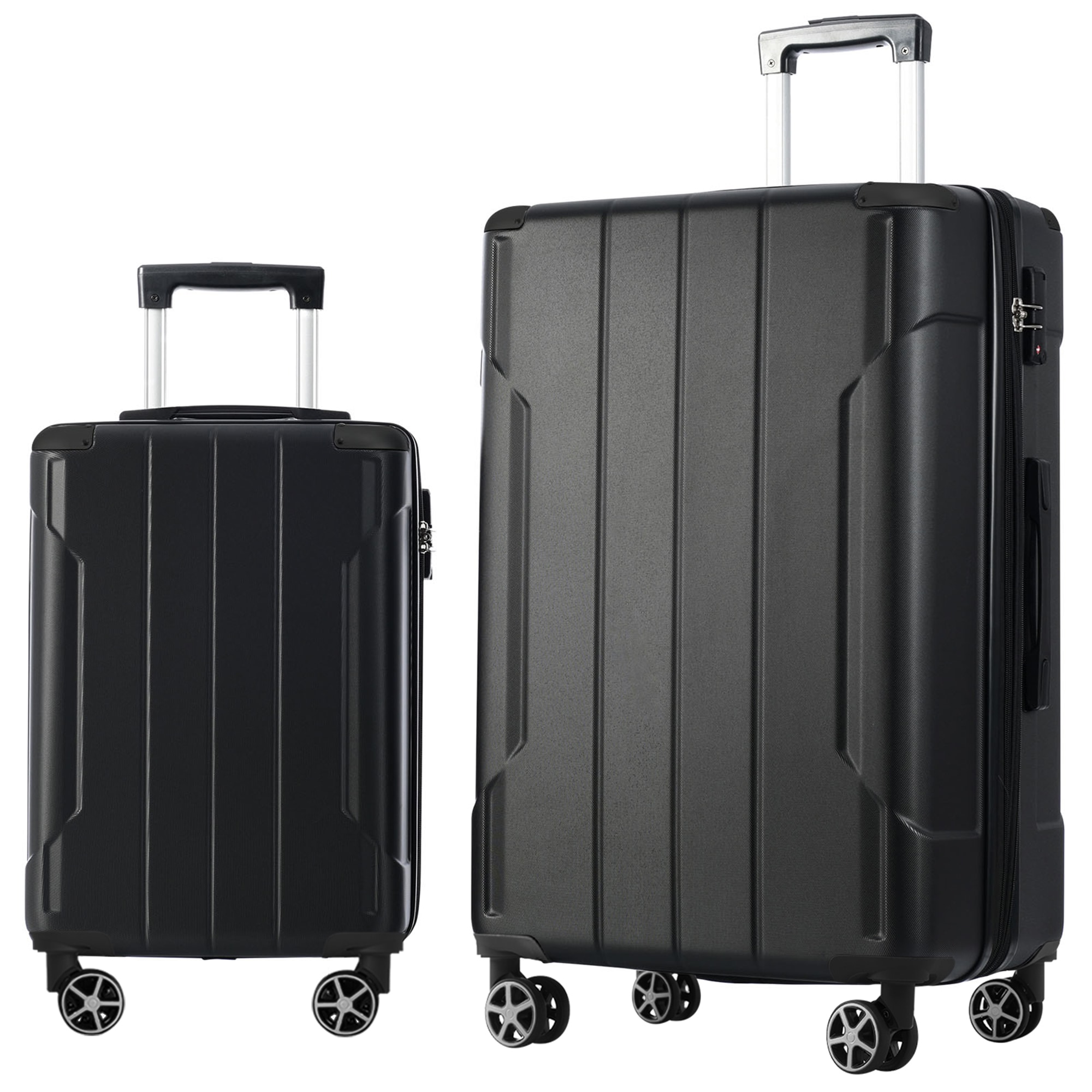 Bybafun YD9500012 29.5" X 18,5""X 11.6" Black Plastic Hardshell Suitcase set 2 -Bag