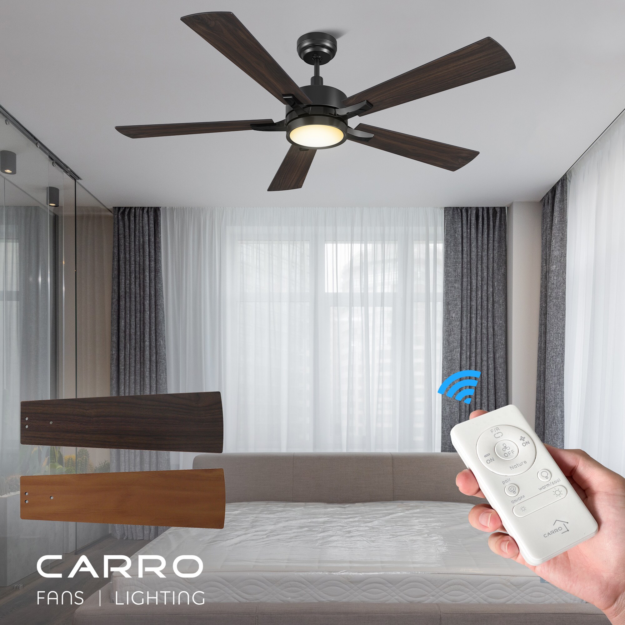 CARRO USA LCFR565E-L11-BF-1 Ceiling-Fans - View #2