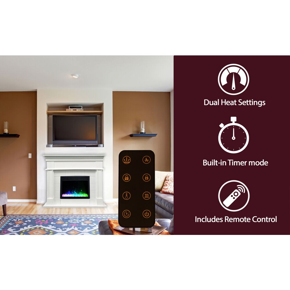 Cambridge CAM4815-1WHTCRS Electric-Fireplaces - View #2