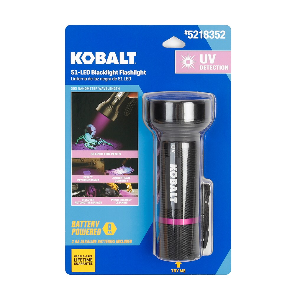 Kobalt Blacklight 51 Uv LED Flashlight