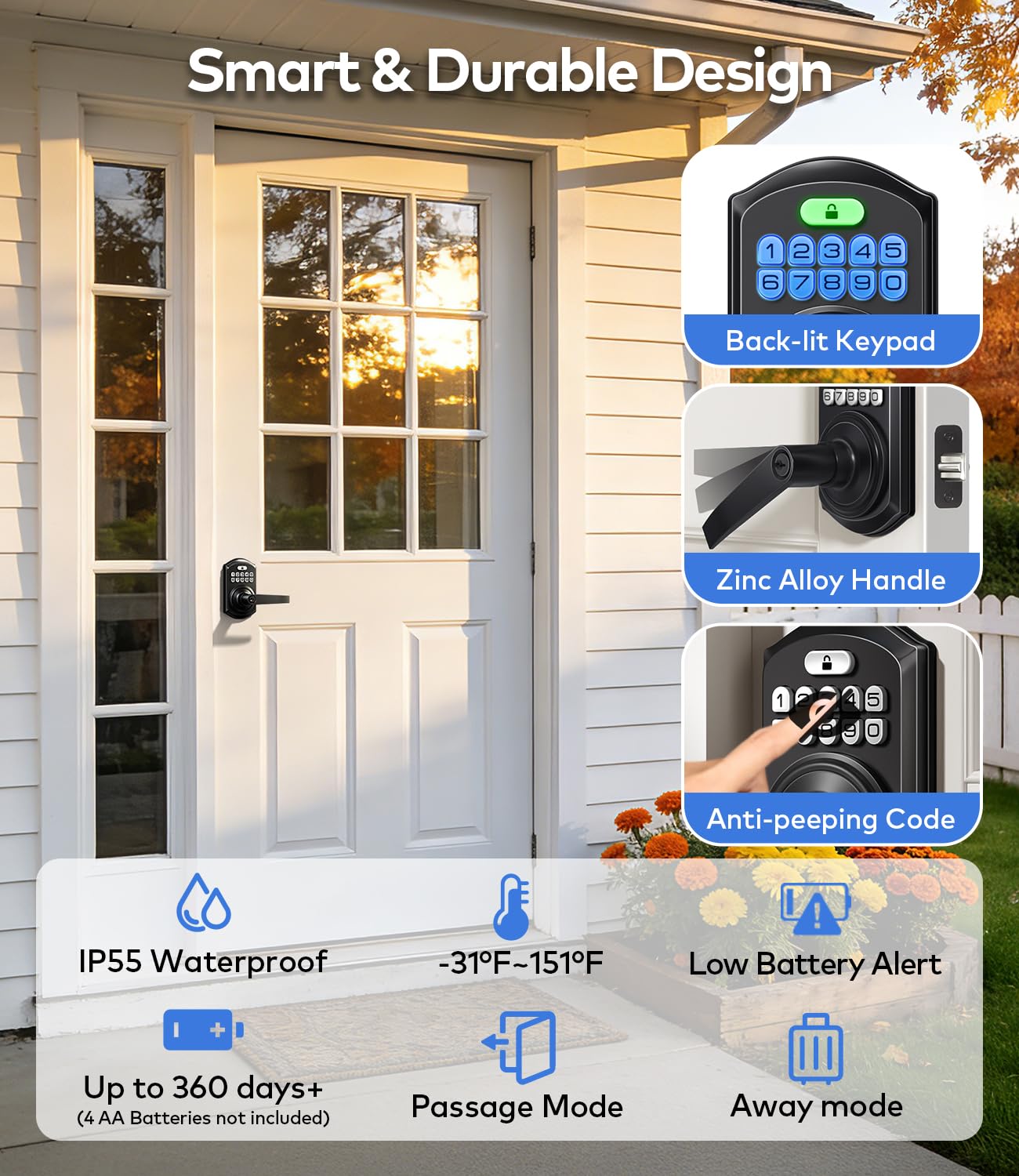 KHKFY LKH0713X095 Electronic-Door-Locks - View #4