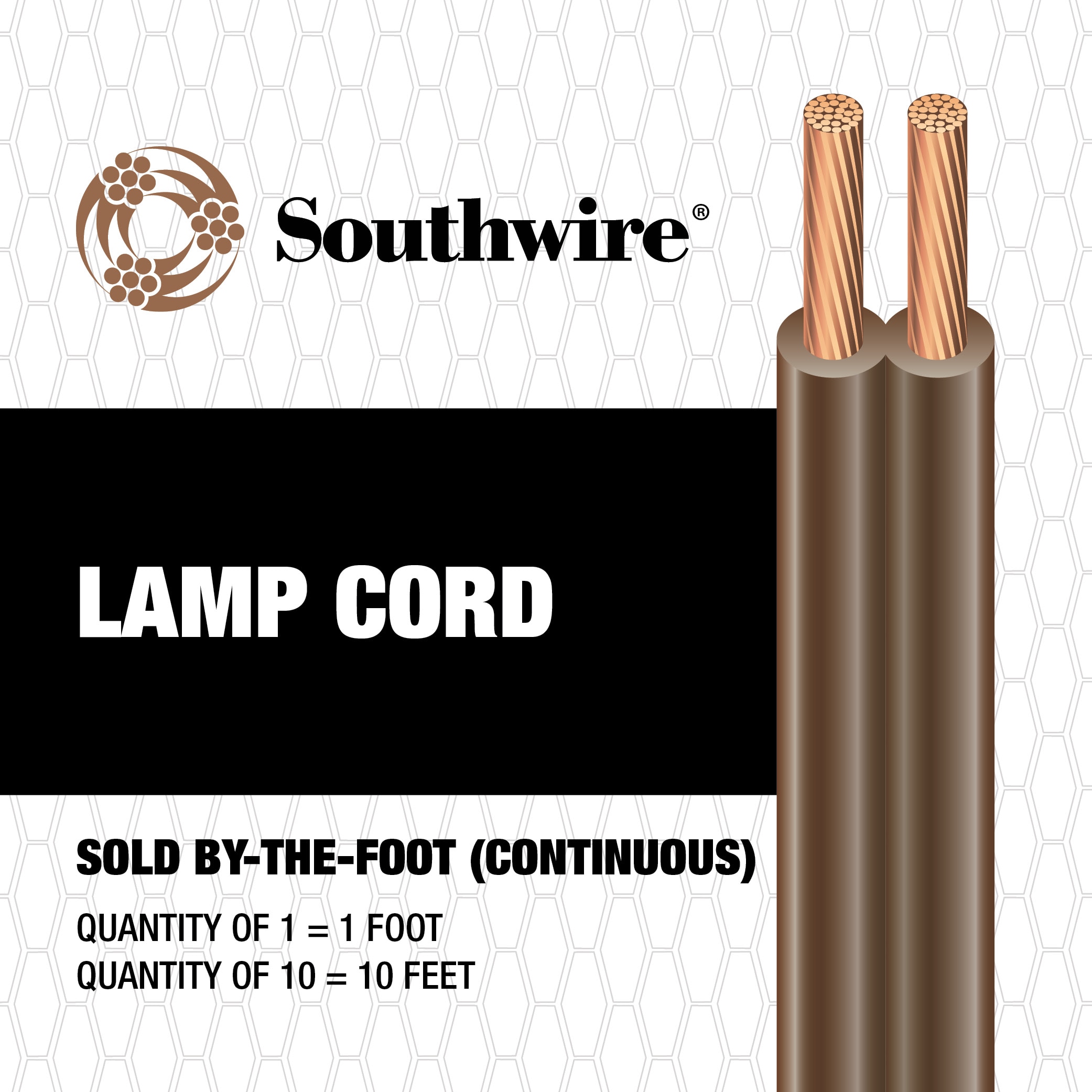 Portfolio 12-ft 18/2 Clear Solid Lamp Cord 363l