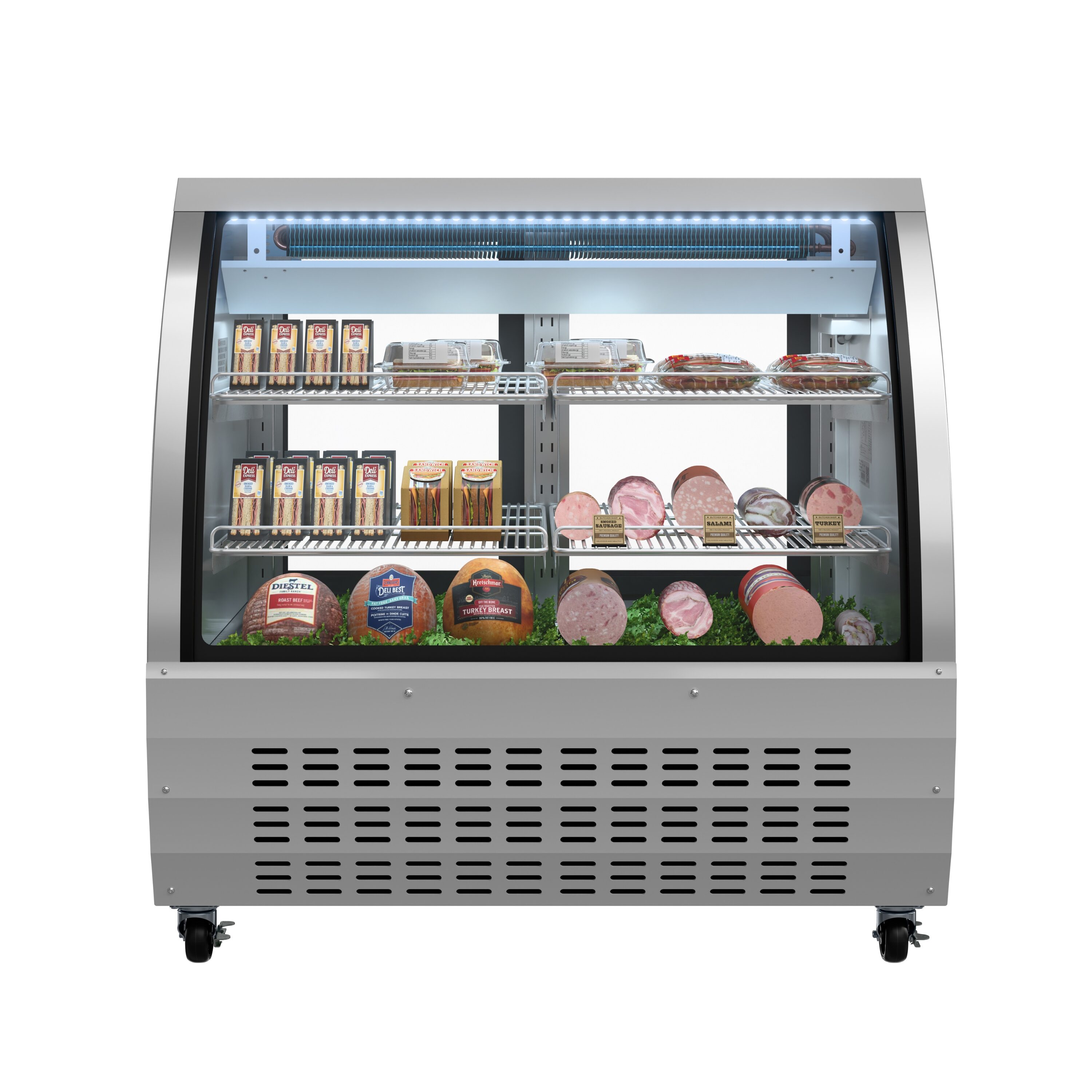 KoolMore DDC-47SS 18-cu ft Commercial Refrigerators 1 Glass -Door Merchandiser ( Stainless Steel )