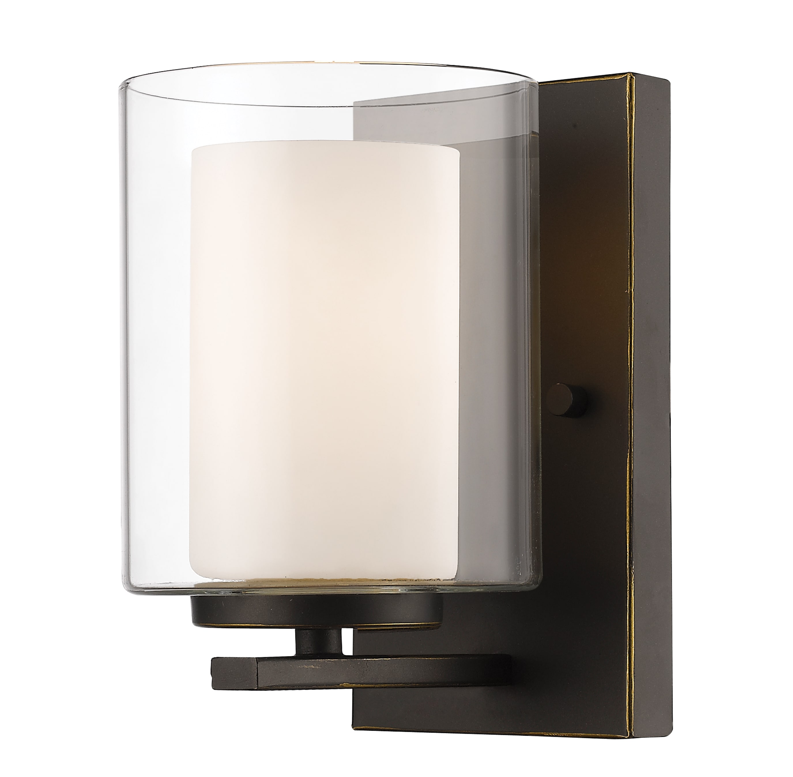 Olde Bronze Willow 1-Light Dimmable Wall Sconce