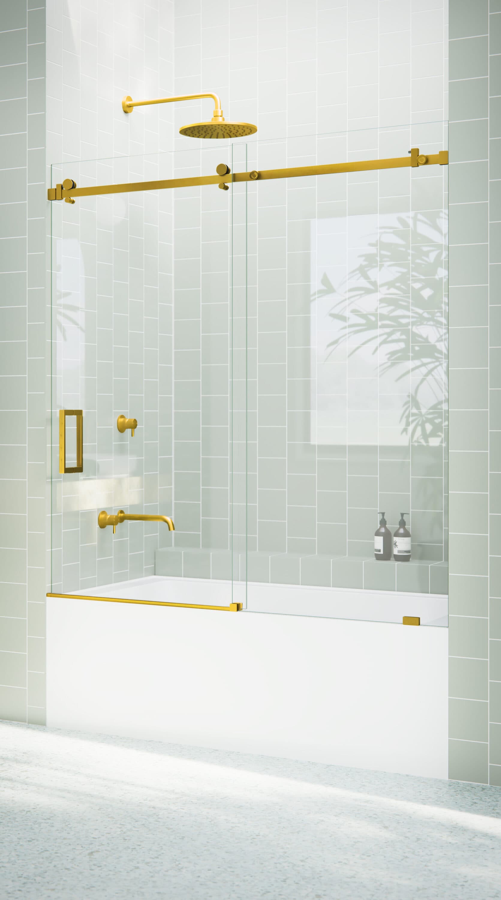 Glass Warehouse B-SQSLD-56-SB Bathtub-Doors - View #3