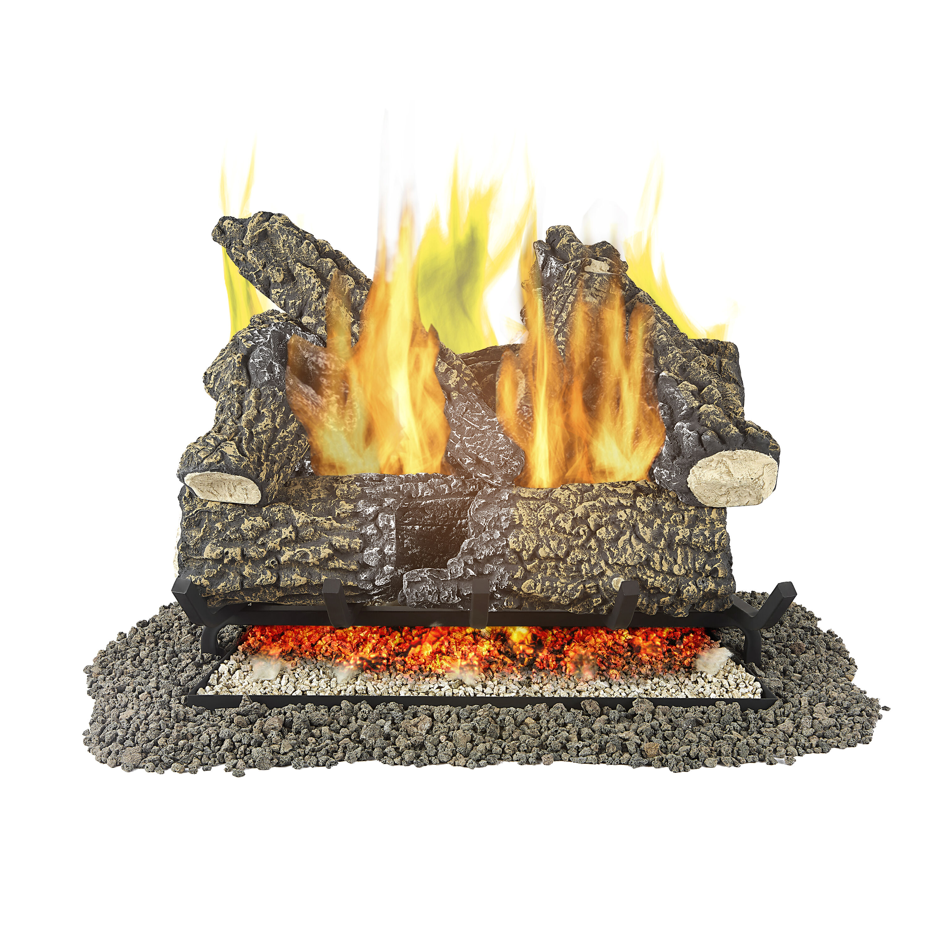 Pleasant Hearth 24-in 55000-BTU Liquid Propane Dual Vented Gas Fireplace Logs VL3-AA24D Sansujyuku sansujyuku.com