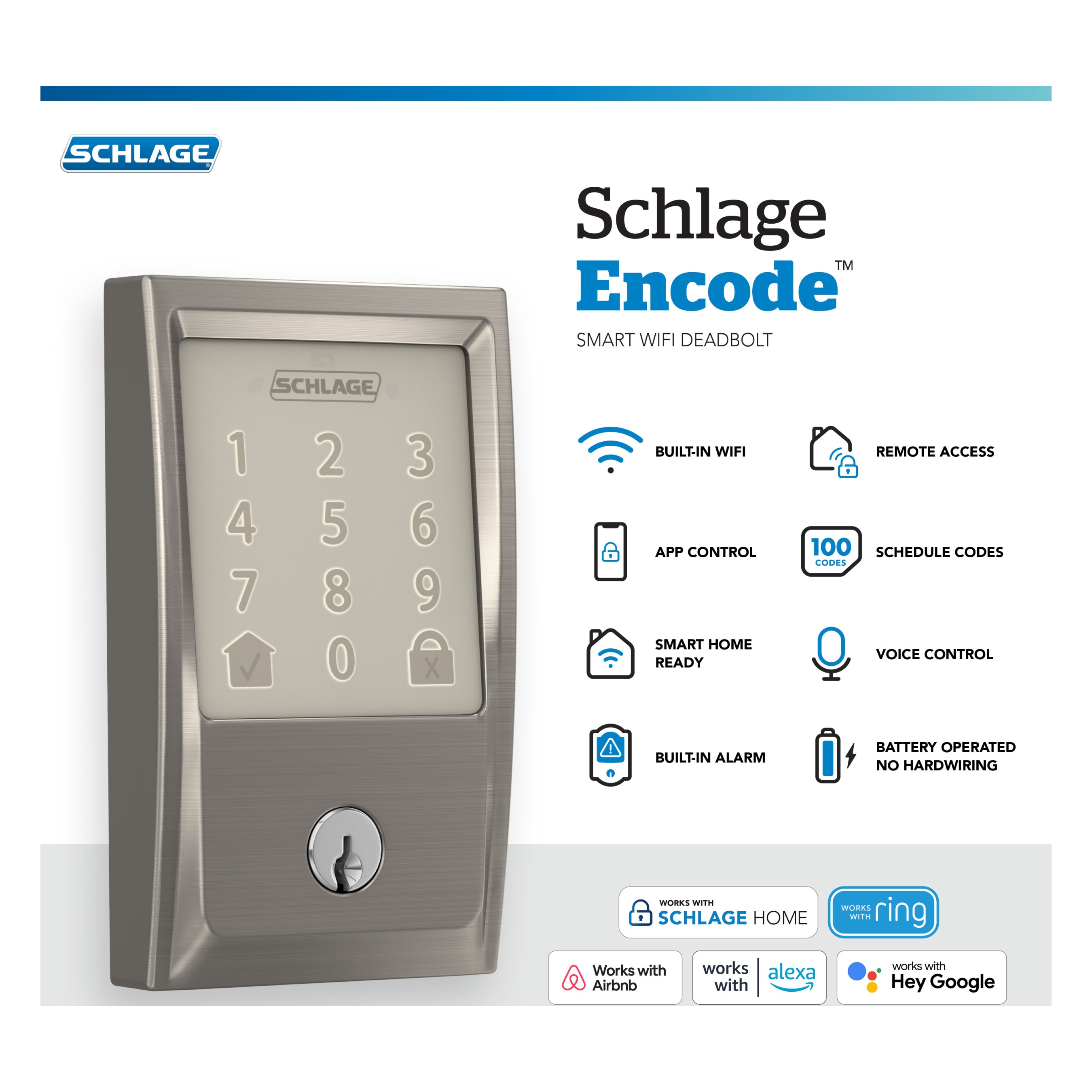 Schlage BE489WB V CEN 619 Electronic-Door-Locks - View #4