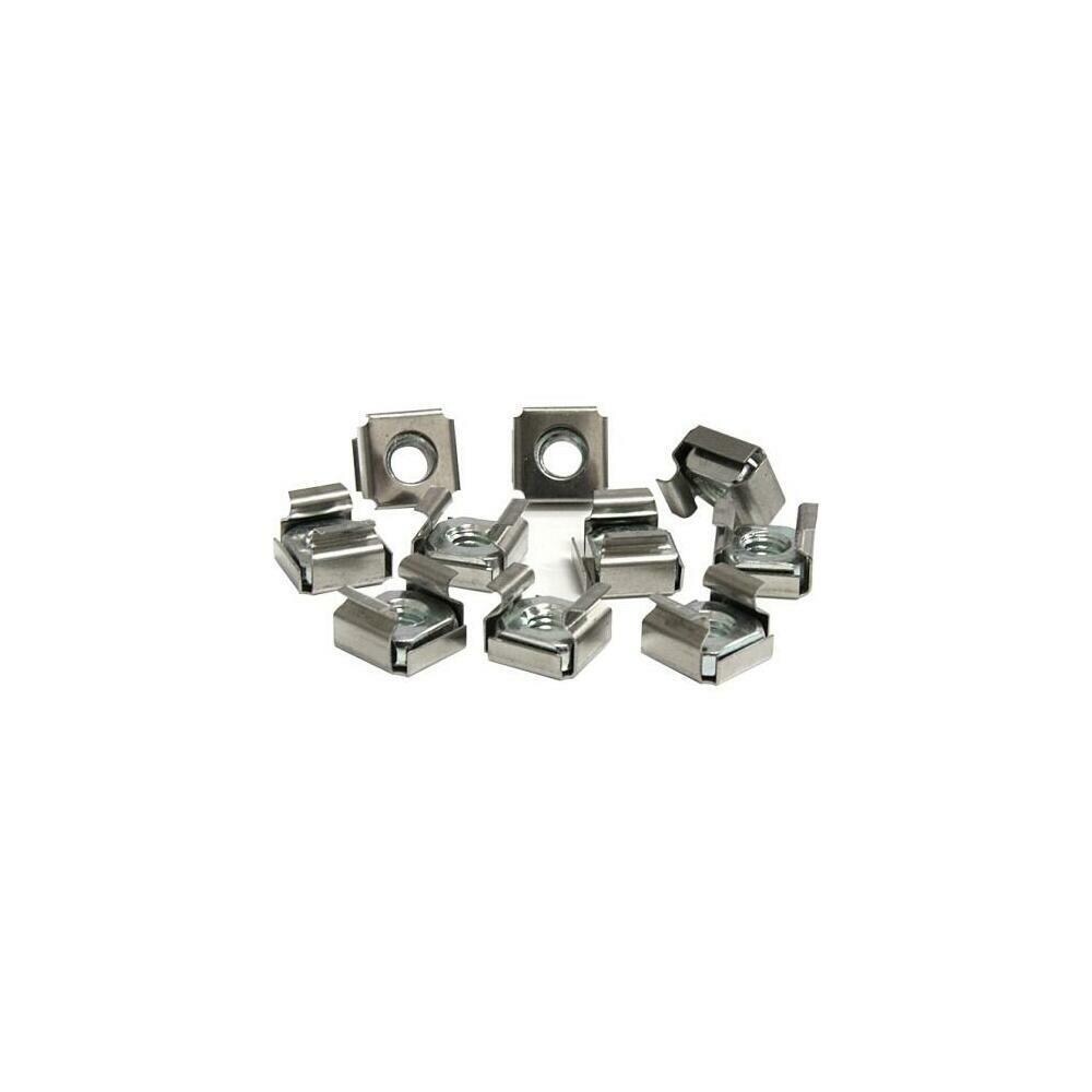 StarTech DHCABCAGENUTS6 Startech CABCAGENUTS6 50 Pack M6 Cage Nuts for Server Rack Cabinet