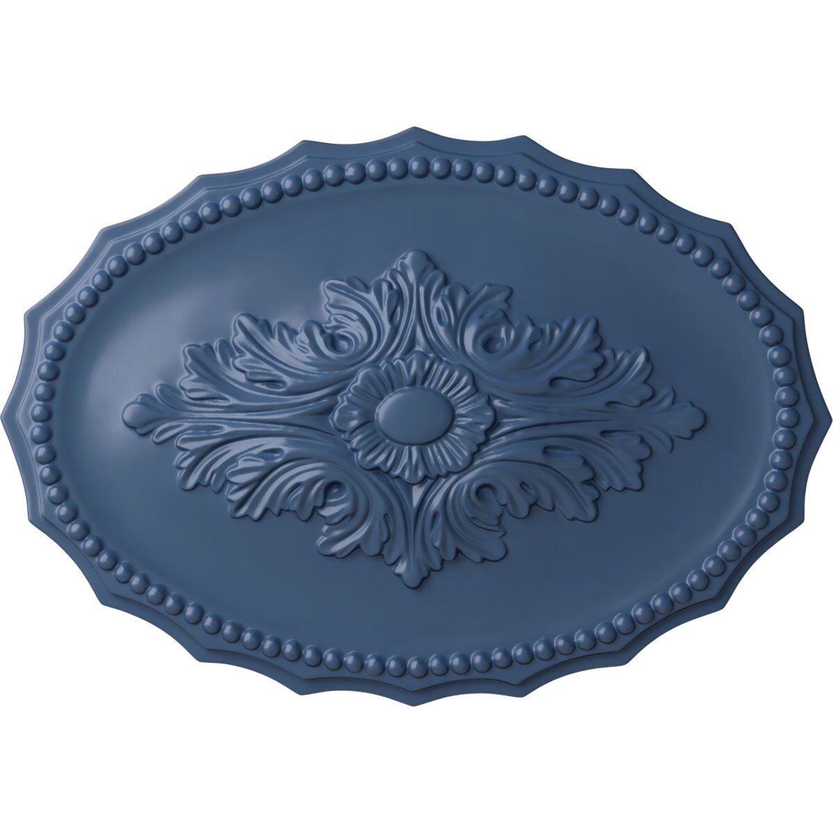 Ekena Millwork CM16OXAMF Oxford 11.75-in W x 16.5-in L Painted Americana Polyurethane Whole Ceiling Medallion