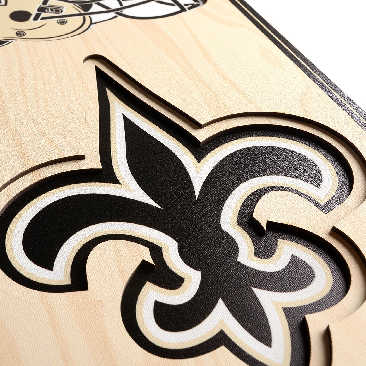 New Orleans Saints Cornhole Board Vinyl Wrap Laminated Sticker Set