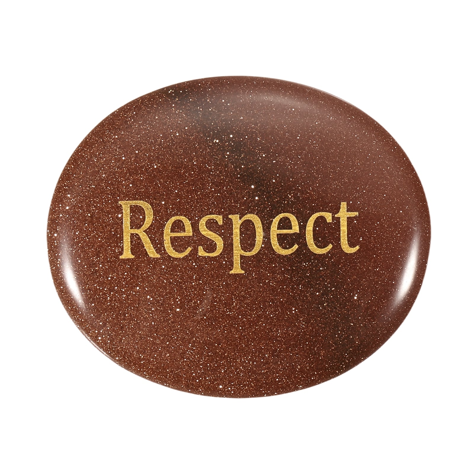 PATIKIL Natural Thumb Worry Stone 1.8 x 1.5-Inch Oval Crystal Stone ...