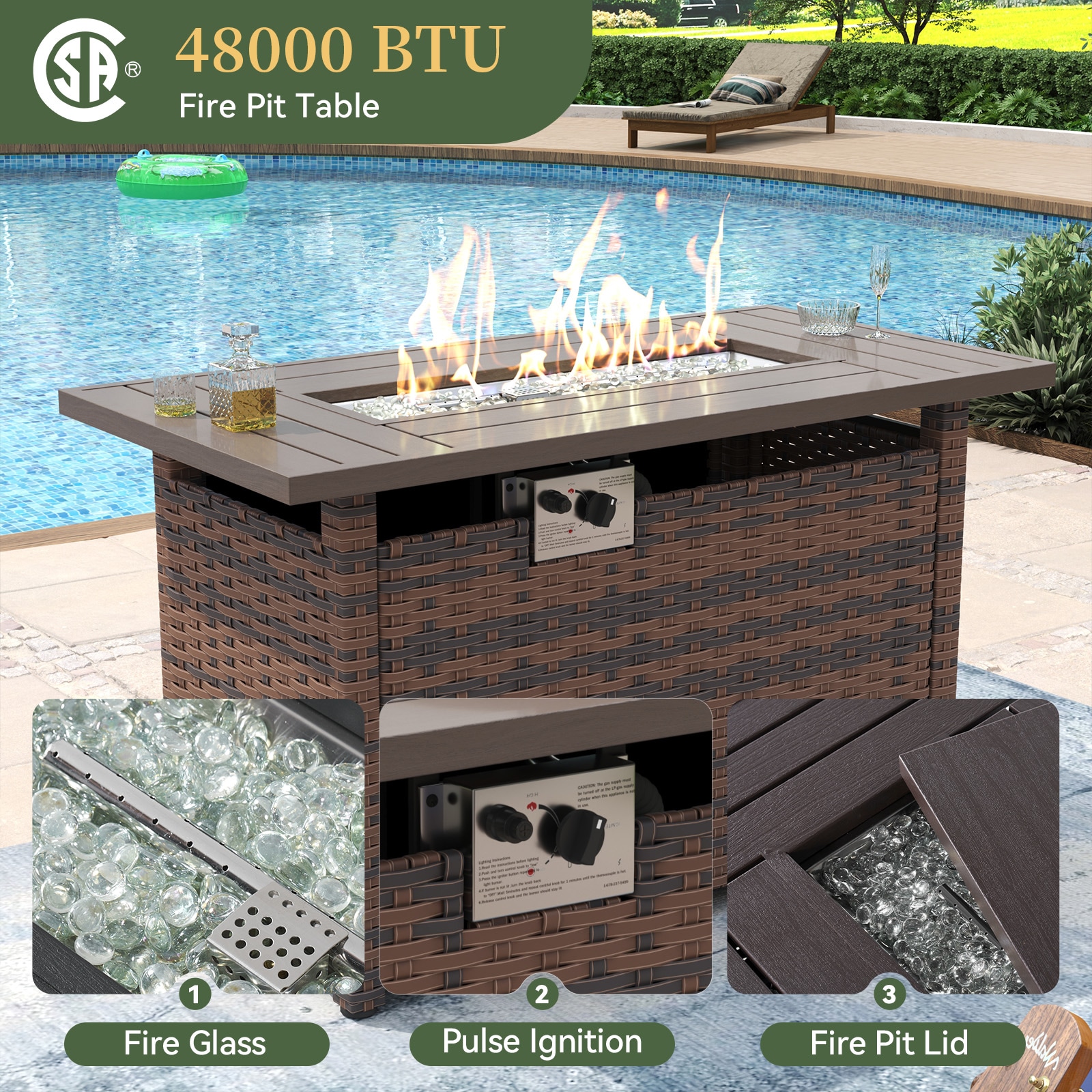 AOXUN G12039RDAB+G25026BR Patio-Conversation-Sets - View #4