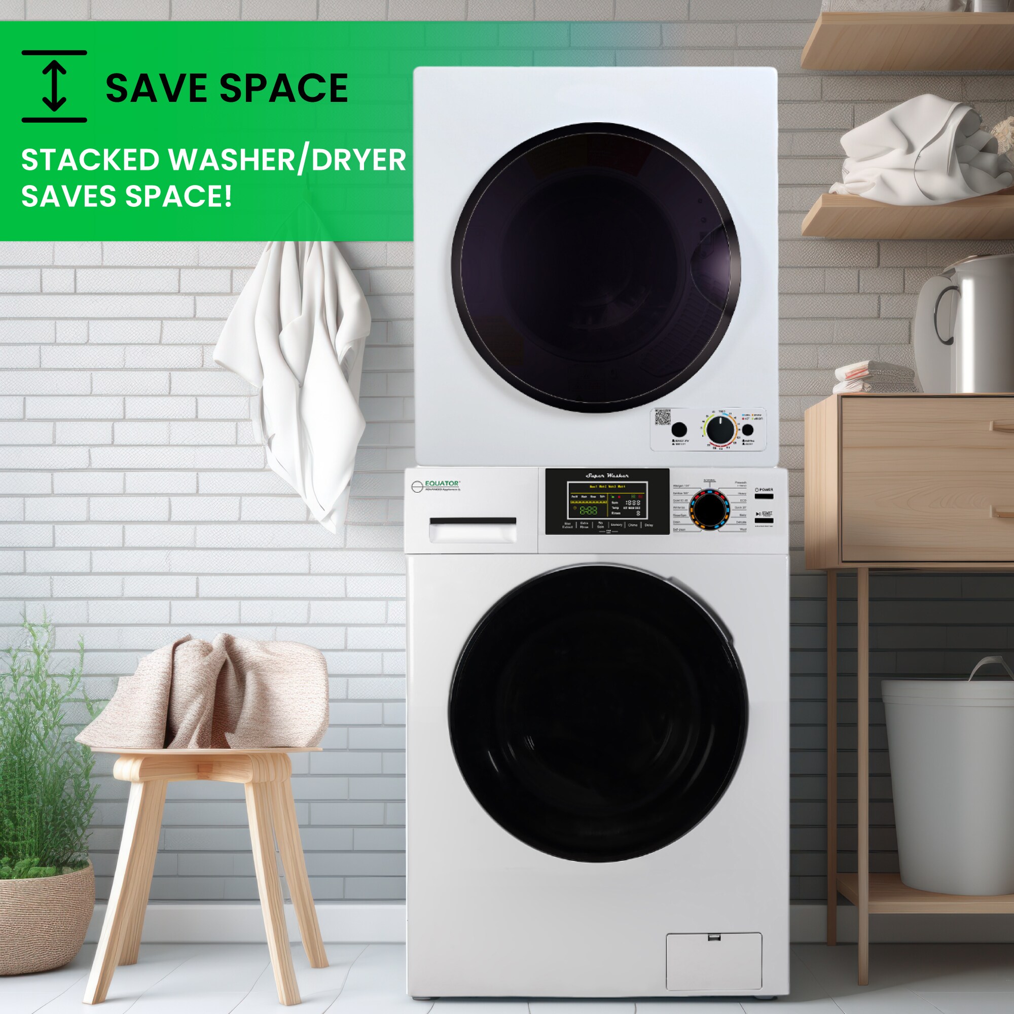 Equator Advanced Appliances EW 835 + ED 850 Combo-Washer-And-Dryer - View #10