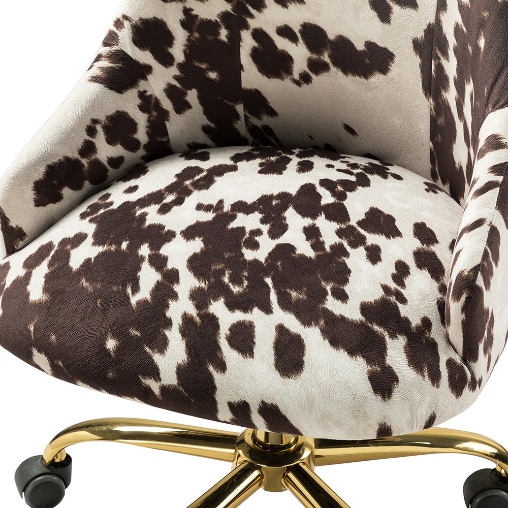 Cowhide print office online chair