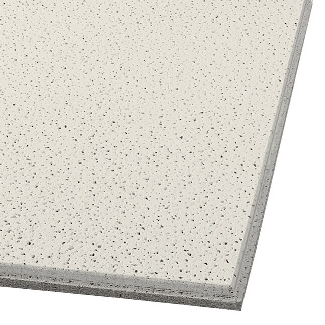 Armstrong Ceilings 24-in x 24-in Fine Fissured 16-Pack White Fissured 15/16-in Drop Acoustic Panel Ceiling Tiles Armstrong Ceilings 24-in x 24-in Fine Fissured 16-Pack White Fissured 15/16-in Drop Acoustic Panel Ceiling Tiles