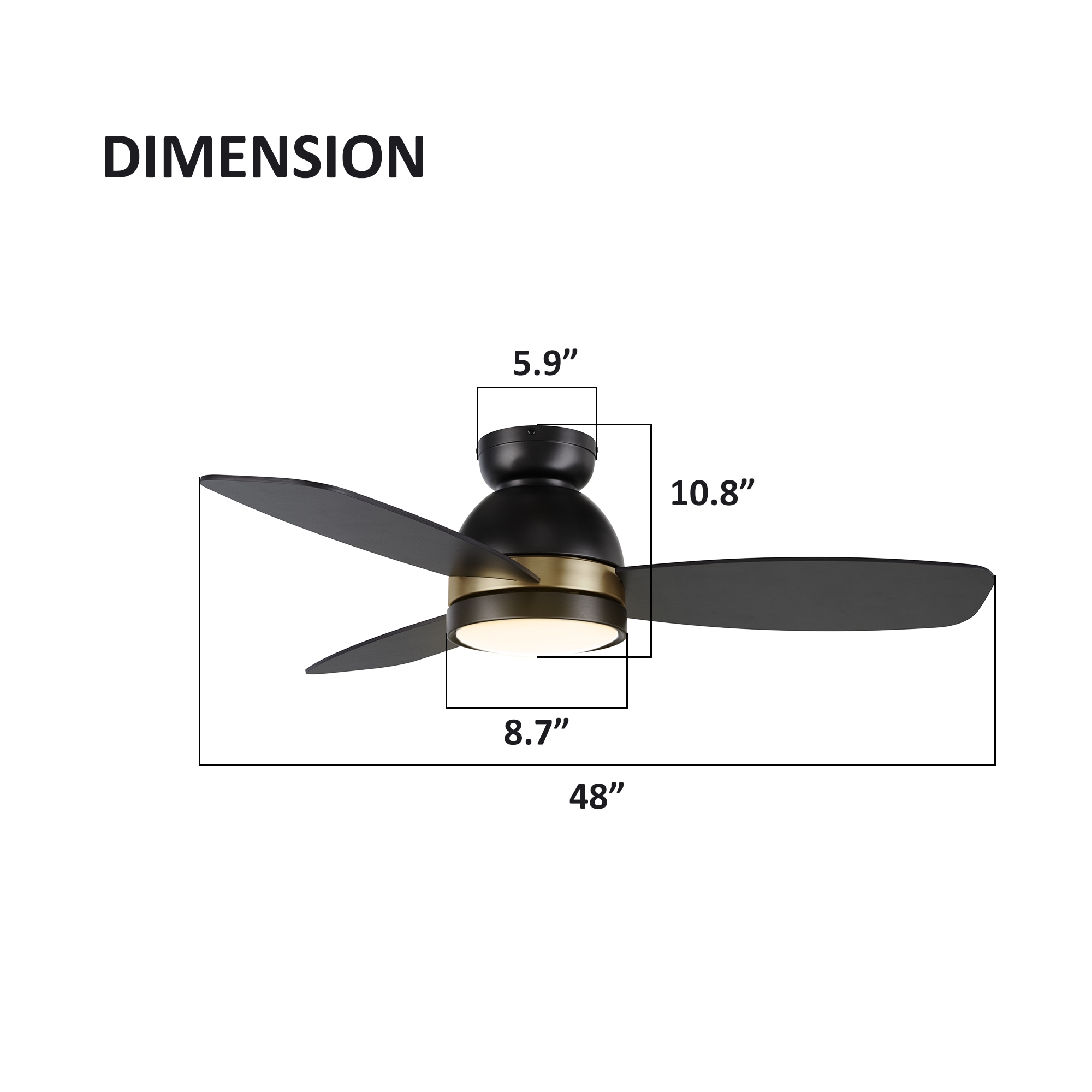 CARRO USA LS483Q5-L12-B2-1-FM Ceiling-Fans - View #9