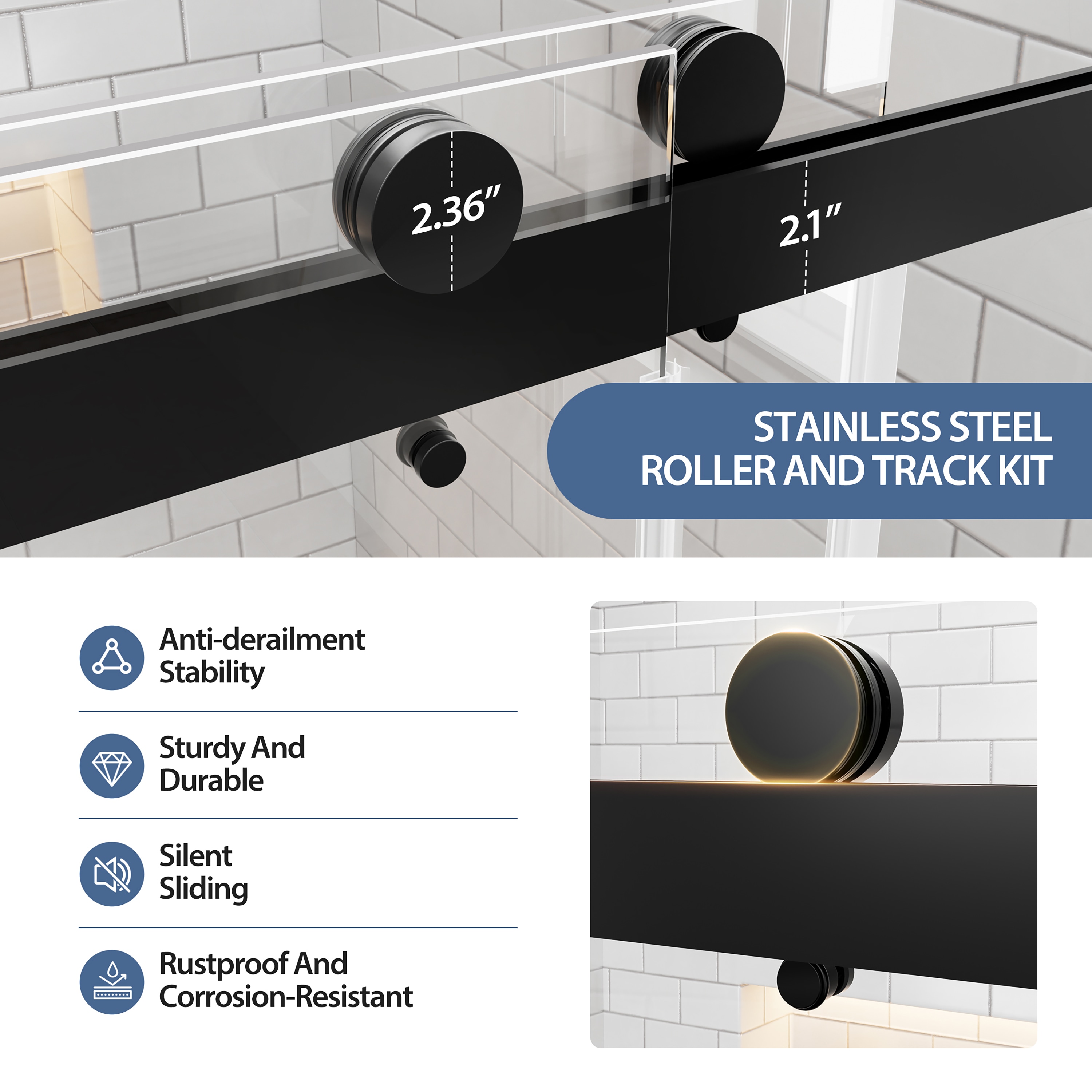 CASAINC CA-BF00005 Shower-Doors - View #8