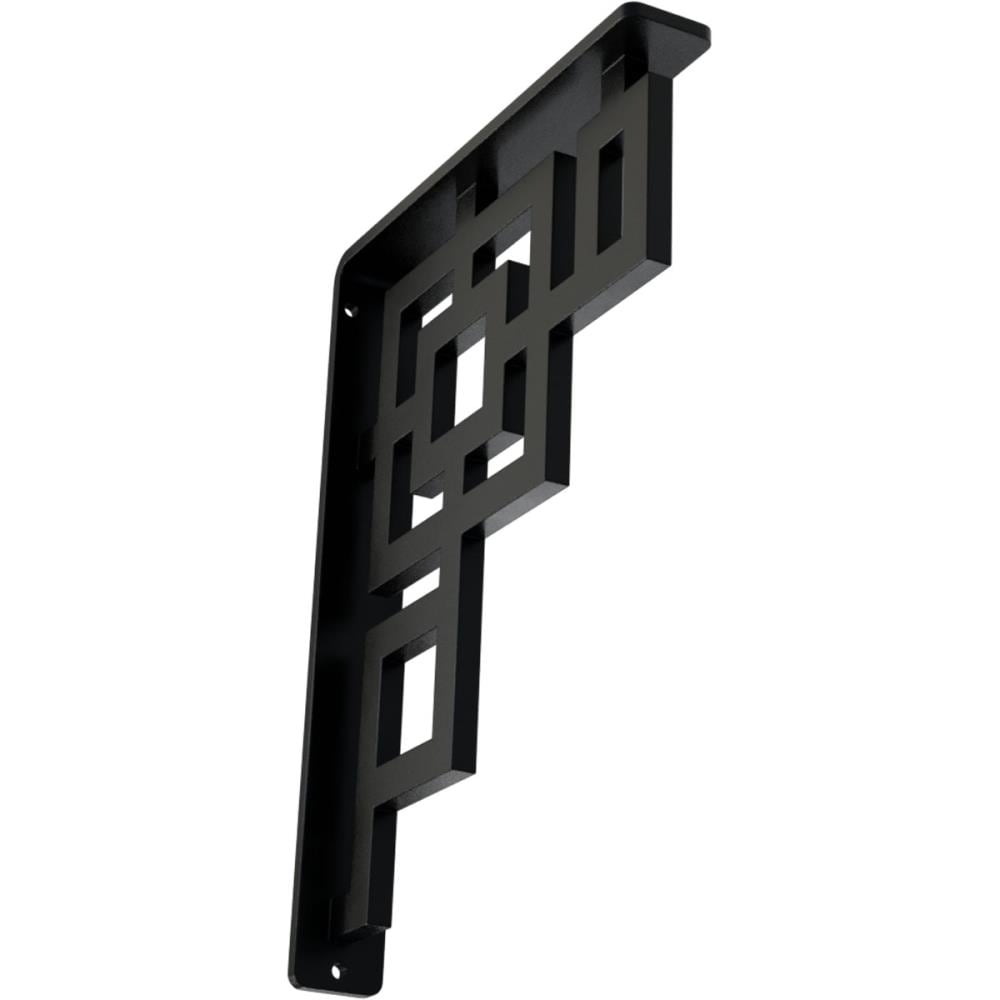Ekena Millwork BKTM01X07X10SER Eris 7.5-in x 1.5-in x 10-in Black Wrought iron Countertop support bracket