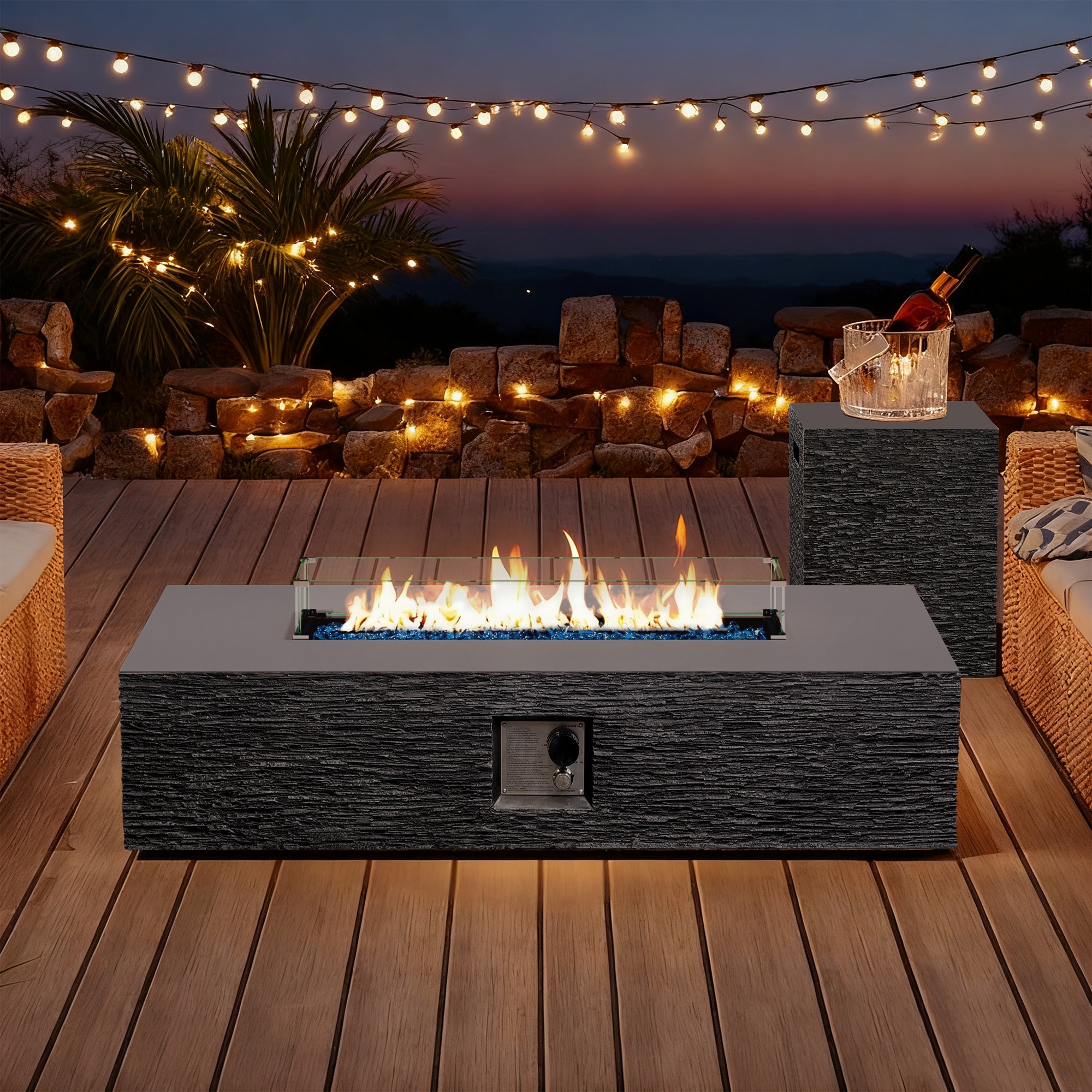 UPHA PL-2CZ-56HBE-H2-T Outdoor-Gas-Firepits - View #3