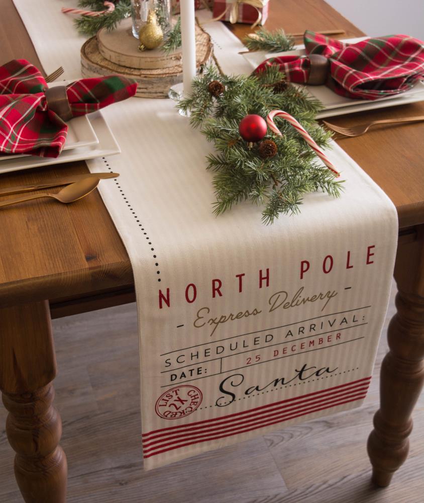 Santa's Workshop Coloring Table Runner