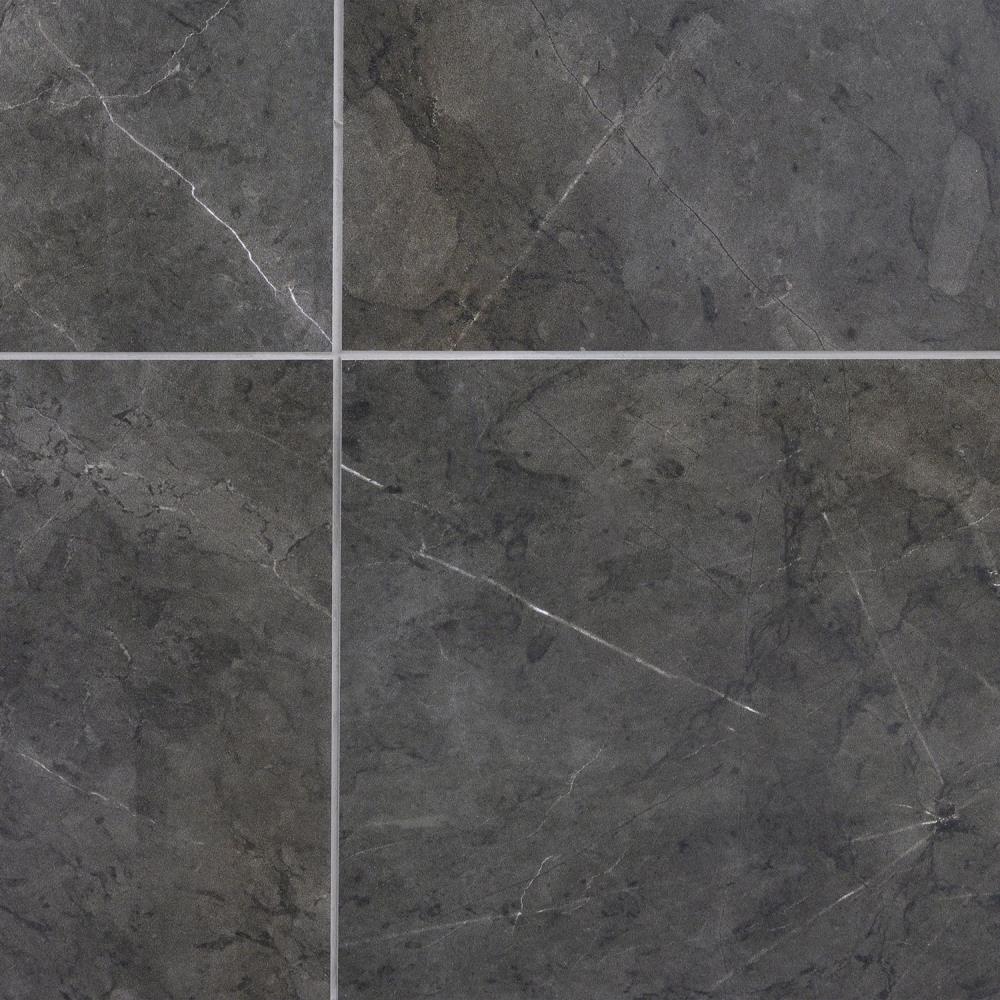 Artmore Tile Grace Amani Gray 12-in X 24-in Polished Porcelain Marble 