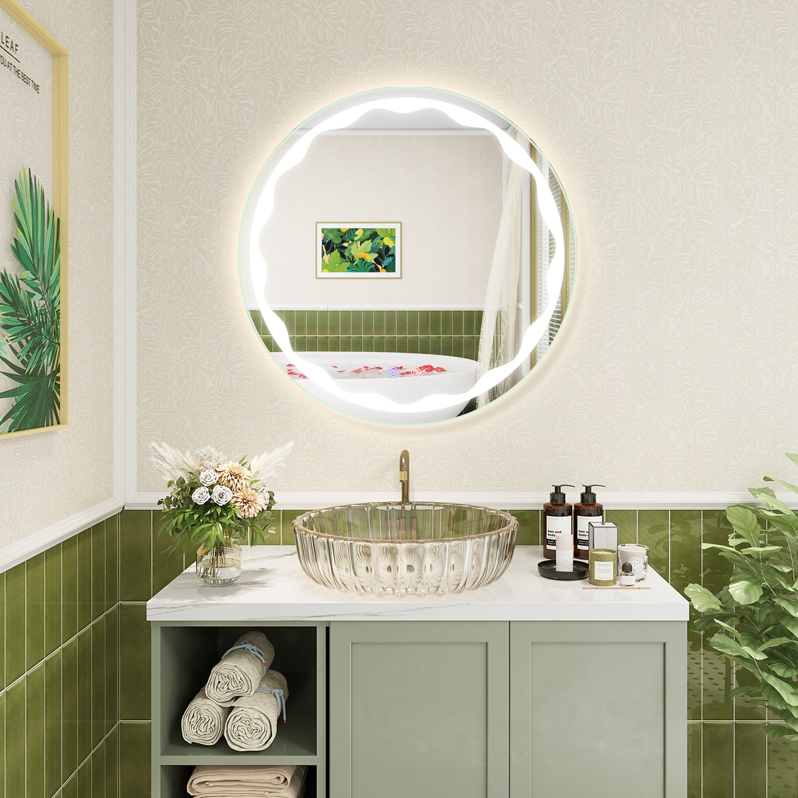 WELLFOR BTS-7818CA Framed-Bath-Mirrors - View #4