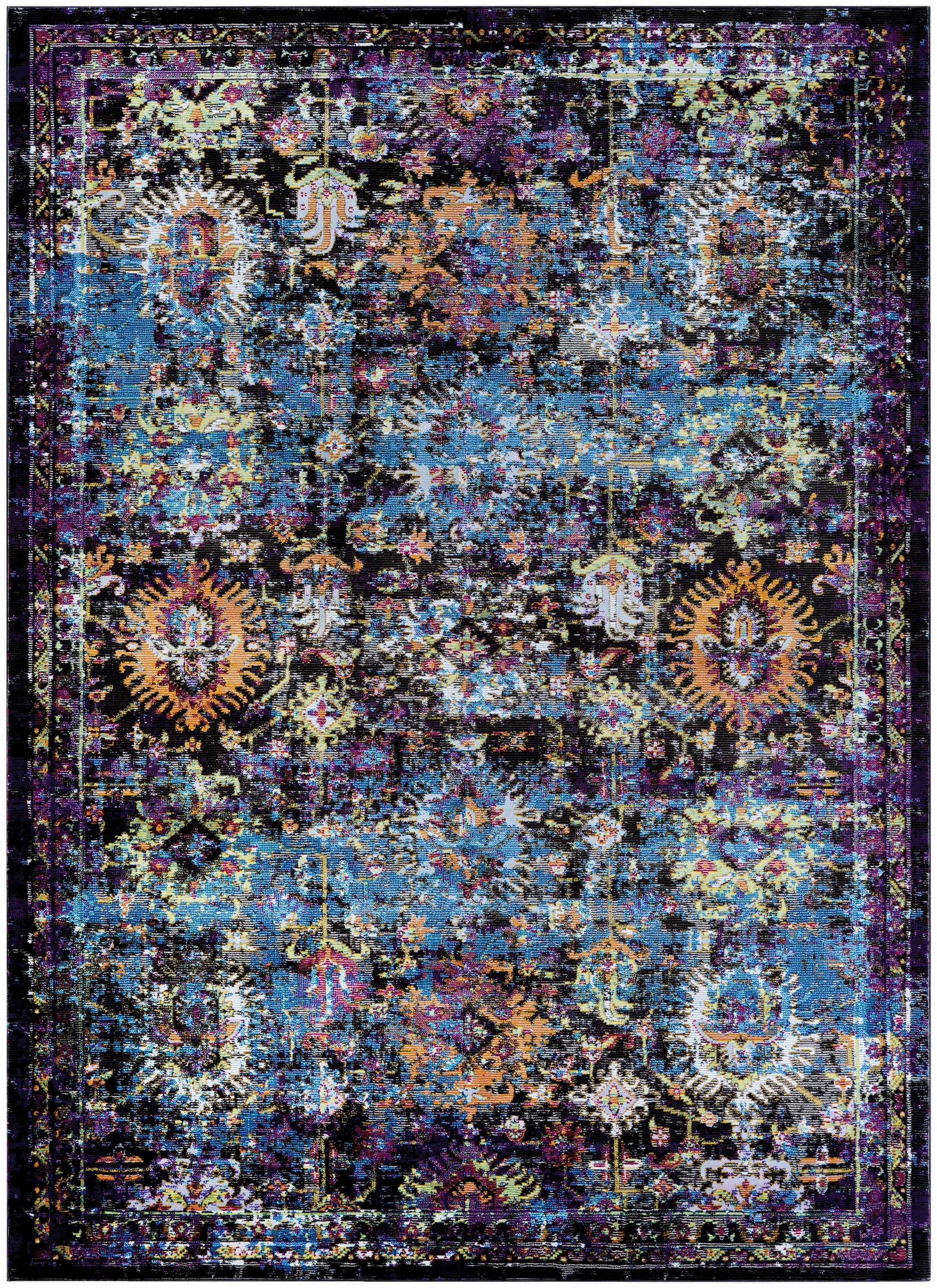 Couristan A7000287023076U Gypsy 2 x 7 (ft) Polypropylene Brown Rectangular Indoor Floral/Botanical Runner rug
