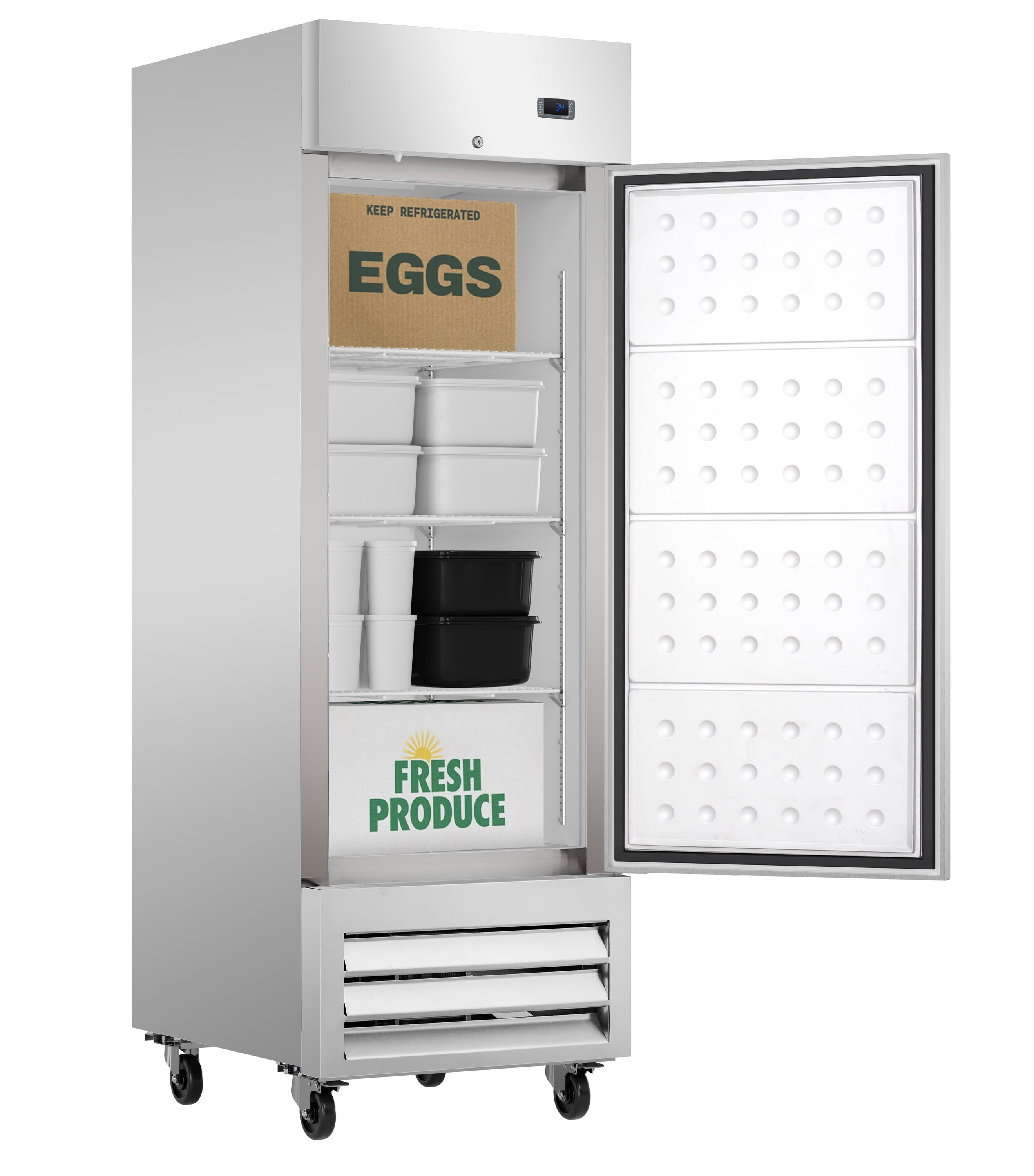 KoolMore LOW-KM-RIC-1DSS Commercial-Refrigerators - View #4