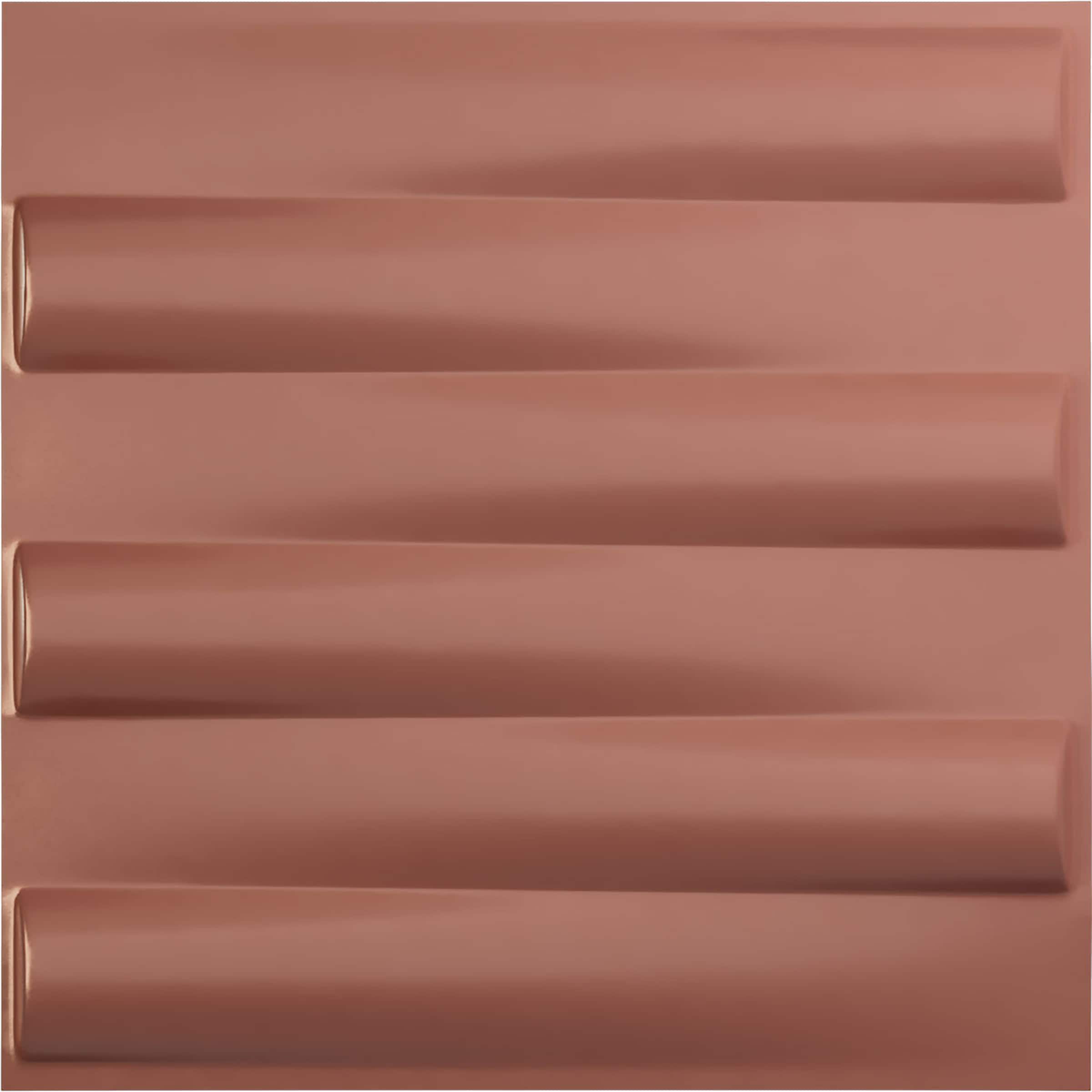 Ekena Millwork WP20X20NAFCP 19-5/8-in x 19-5/8-in Embossed Paintable/Stainable Pink PVC Wall Panel (