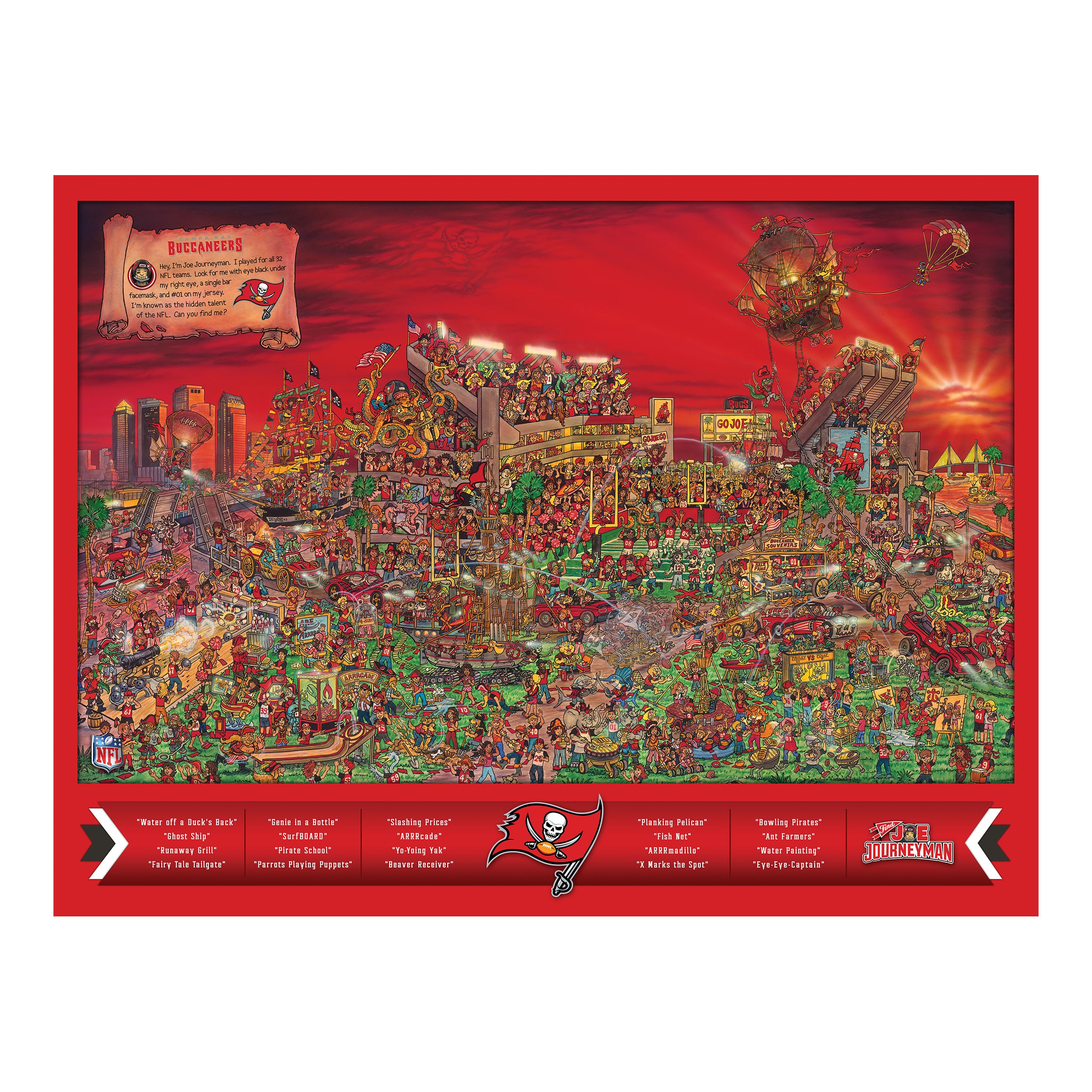 YouTheFan NFL Detroit Lions Retro Series Puzzle (500-Pieces